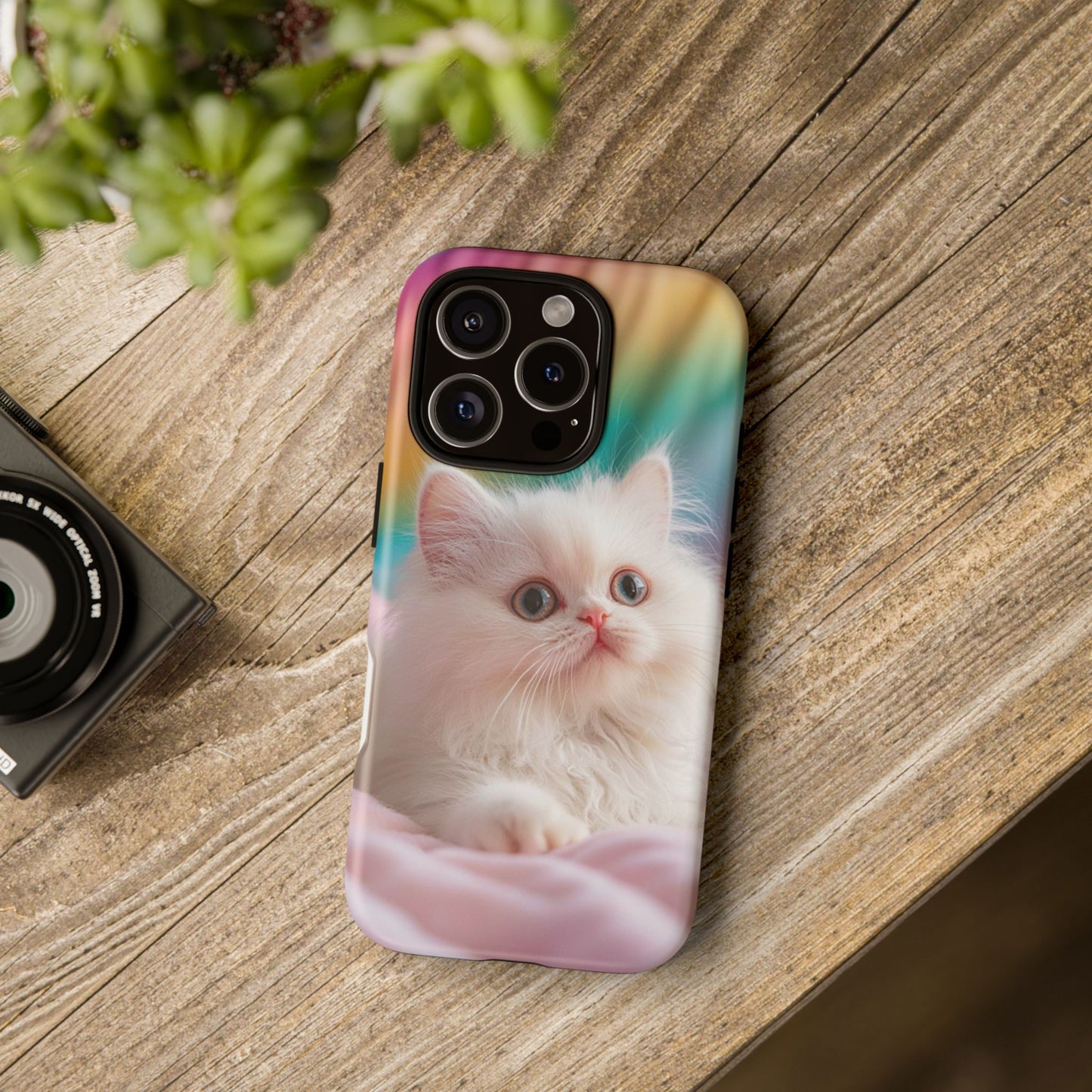 iPhone Case - Cute White Cat