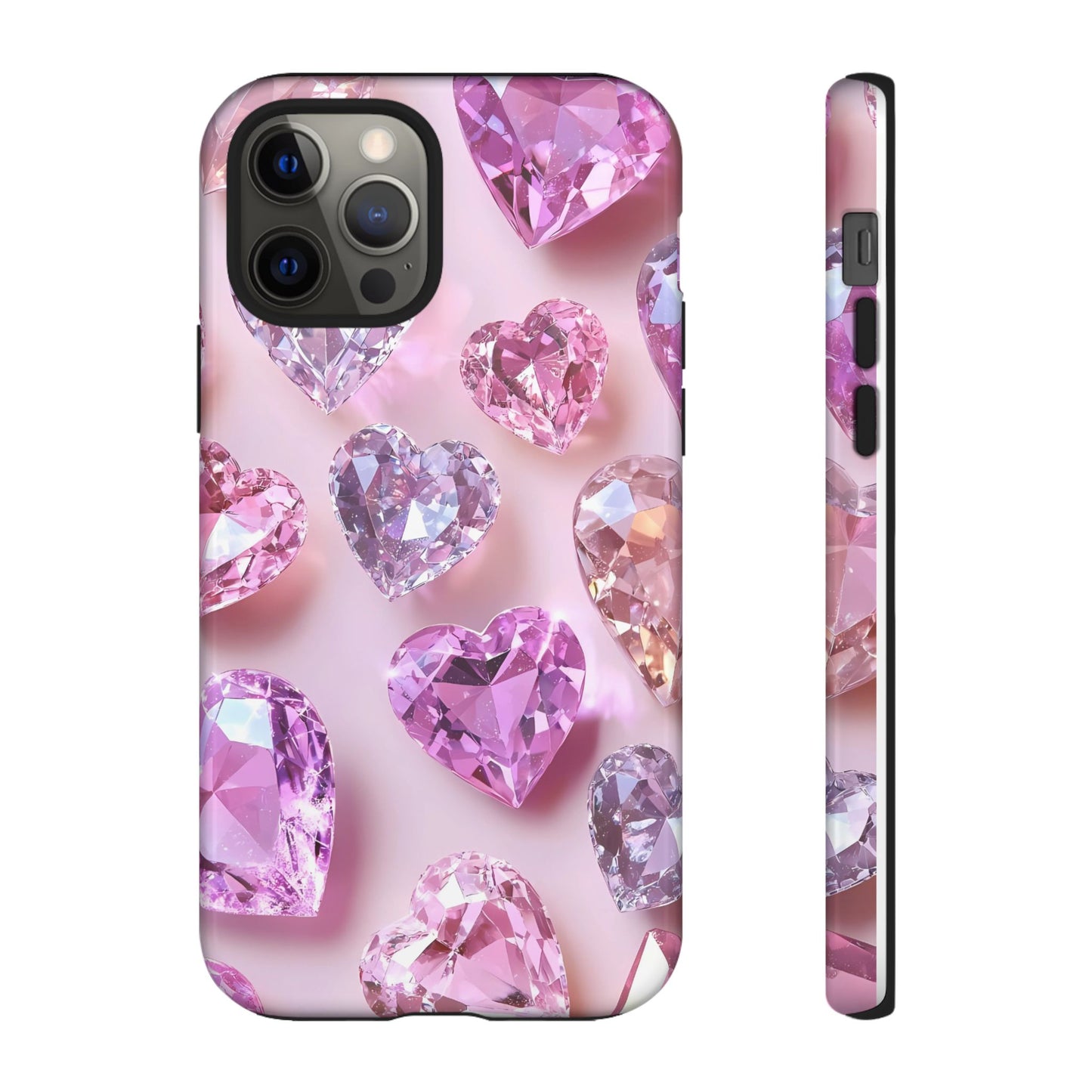 iPhone Case – Diamond Heart Design