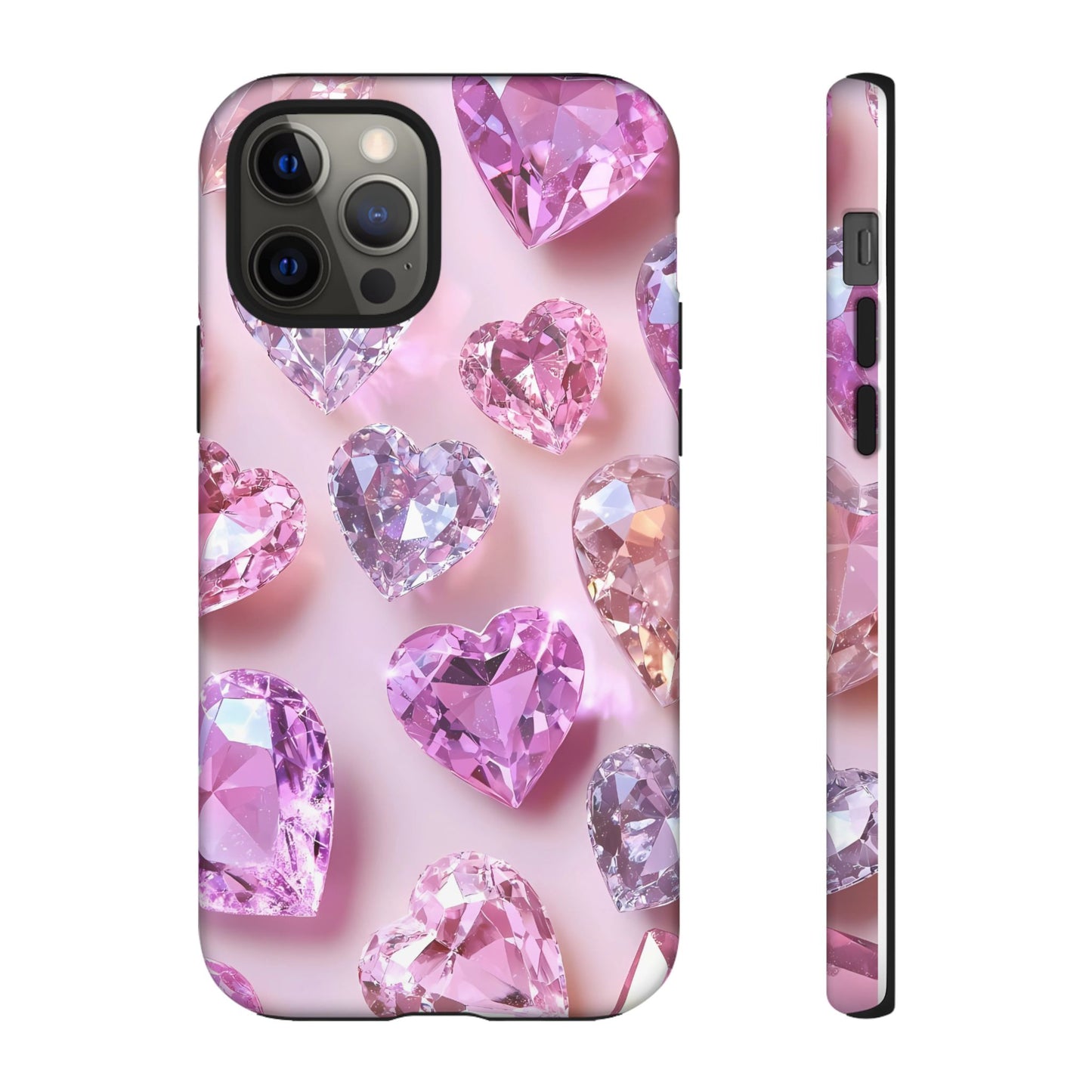 iPhone Case – Diamond Heart Design