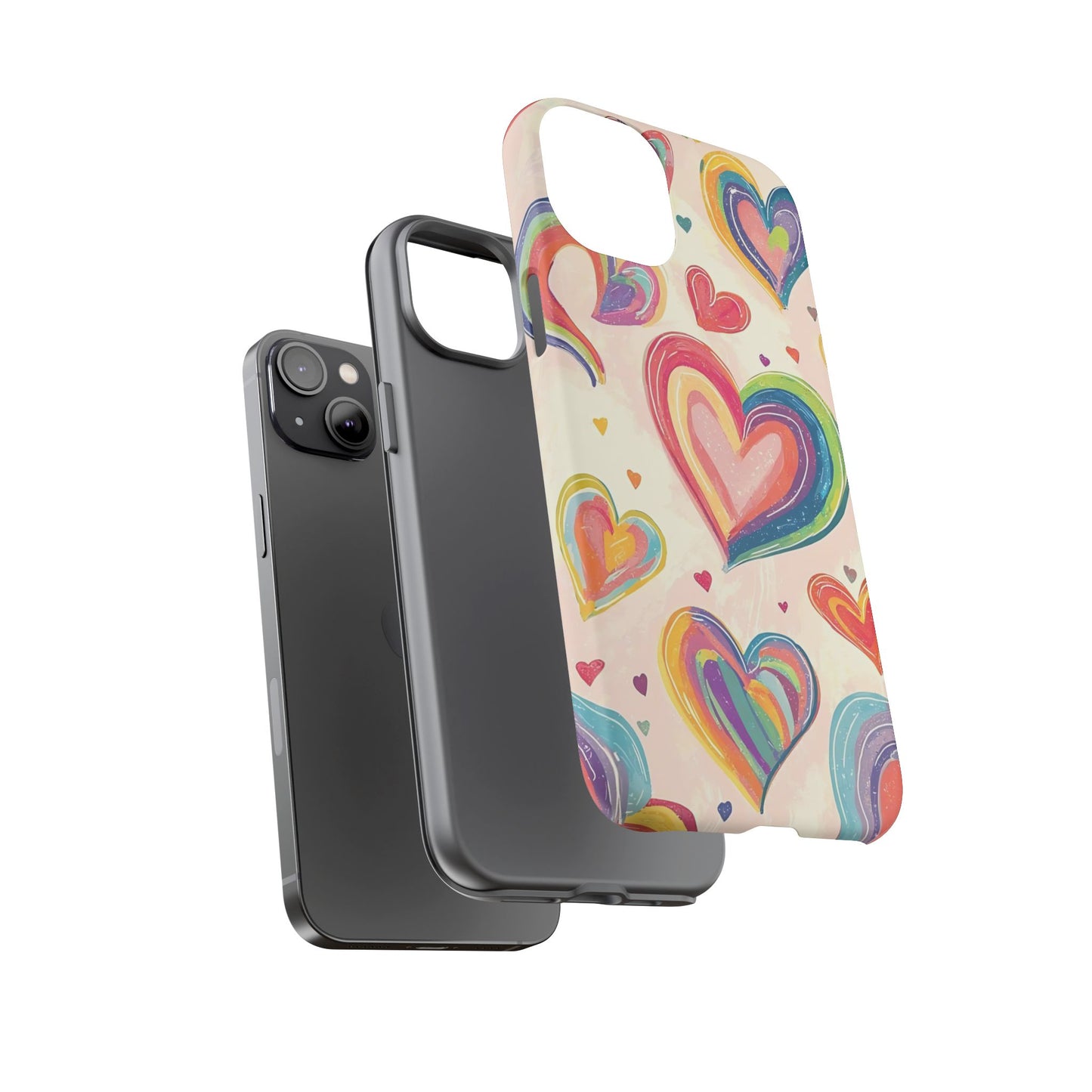 Cute iPhone Case – Colorful Heart