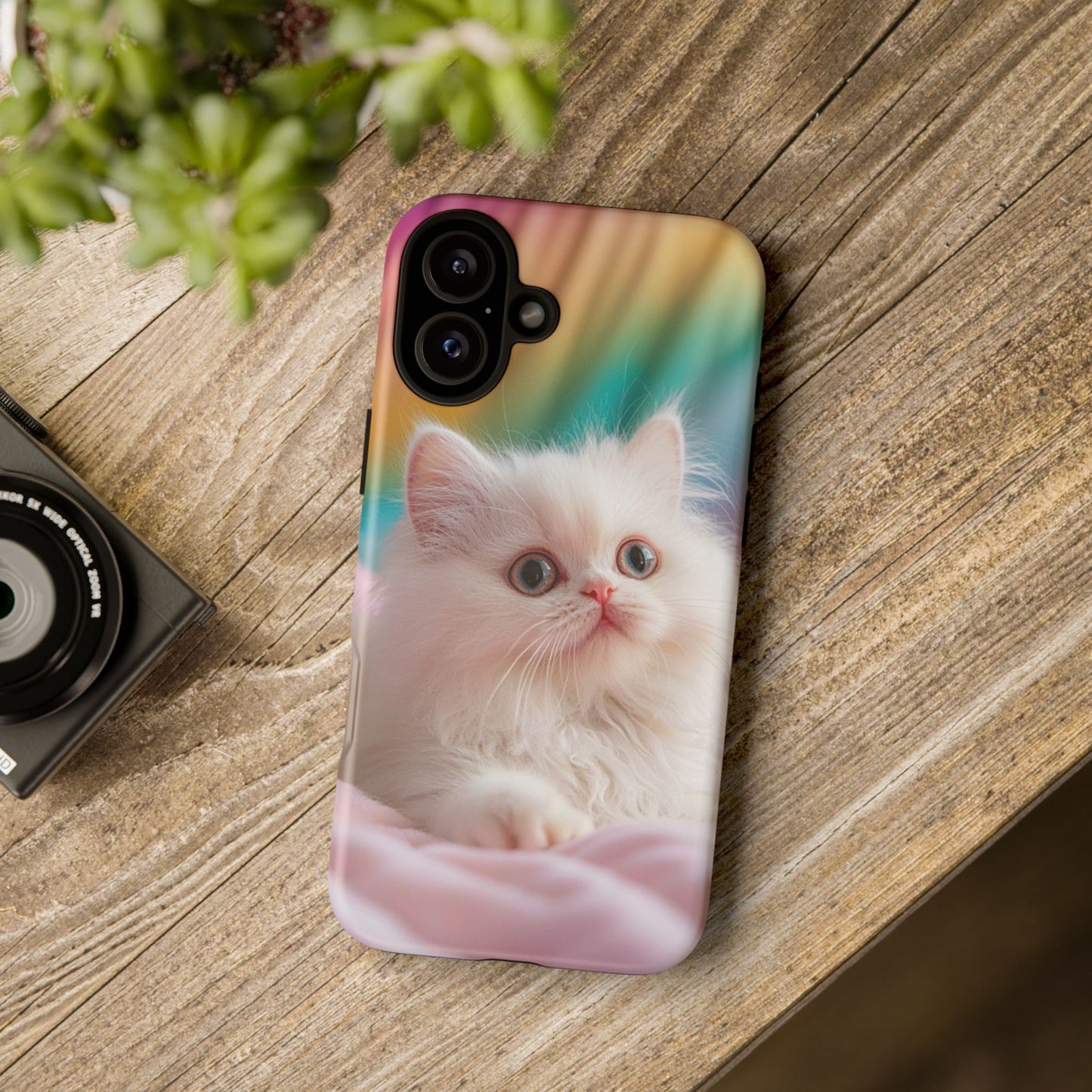 iPhone Case - Cute White Cat