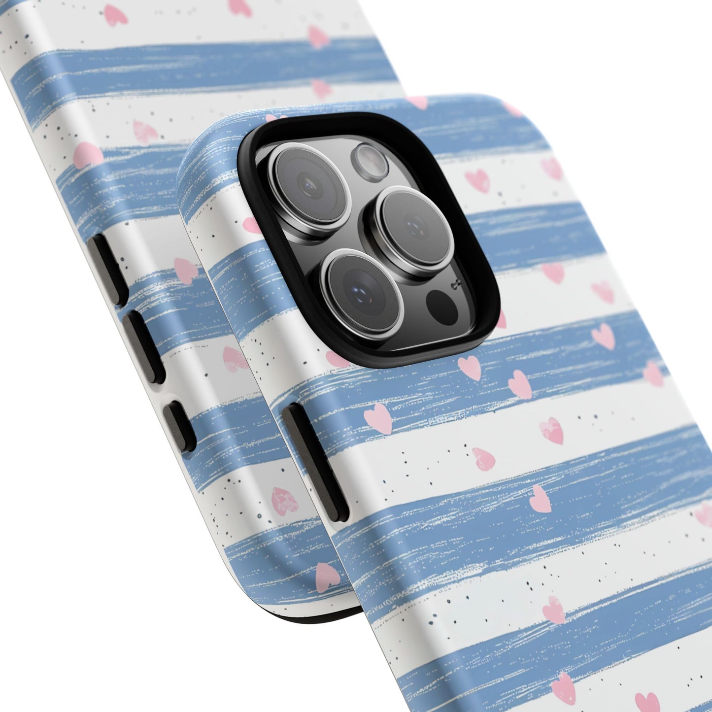 iPhone Case – Blue and White Pattern