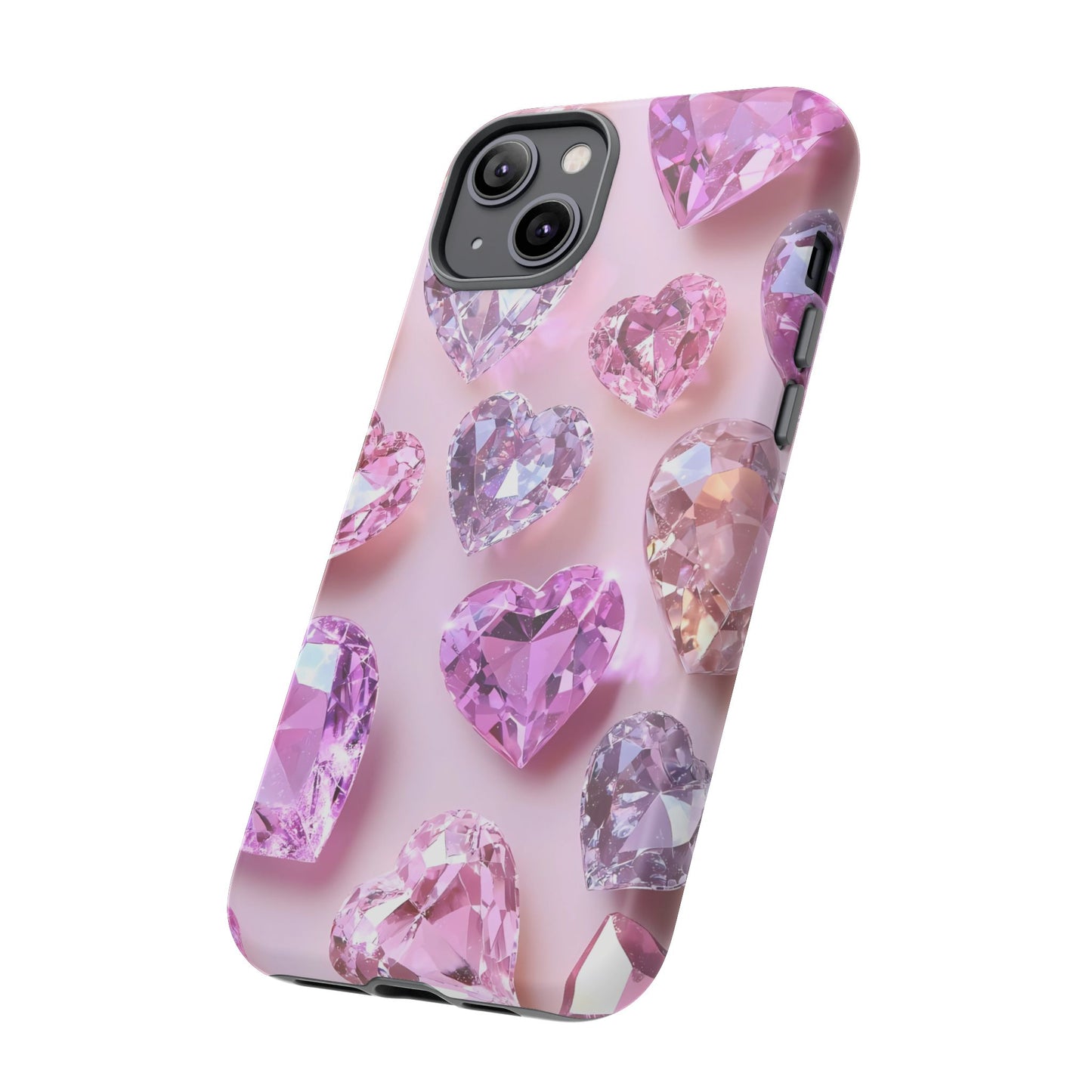 iPhone Case – Diamond Heart Design