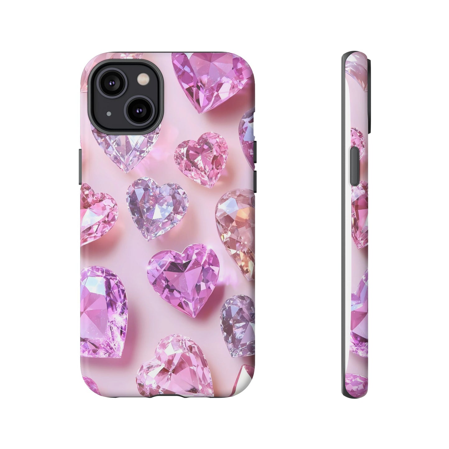 iPhone Case – Diamond Heart Design