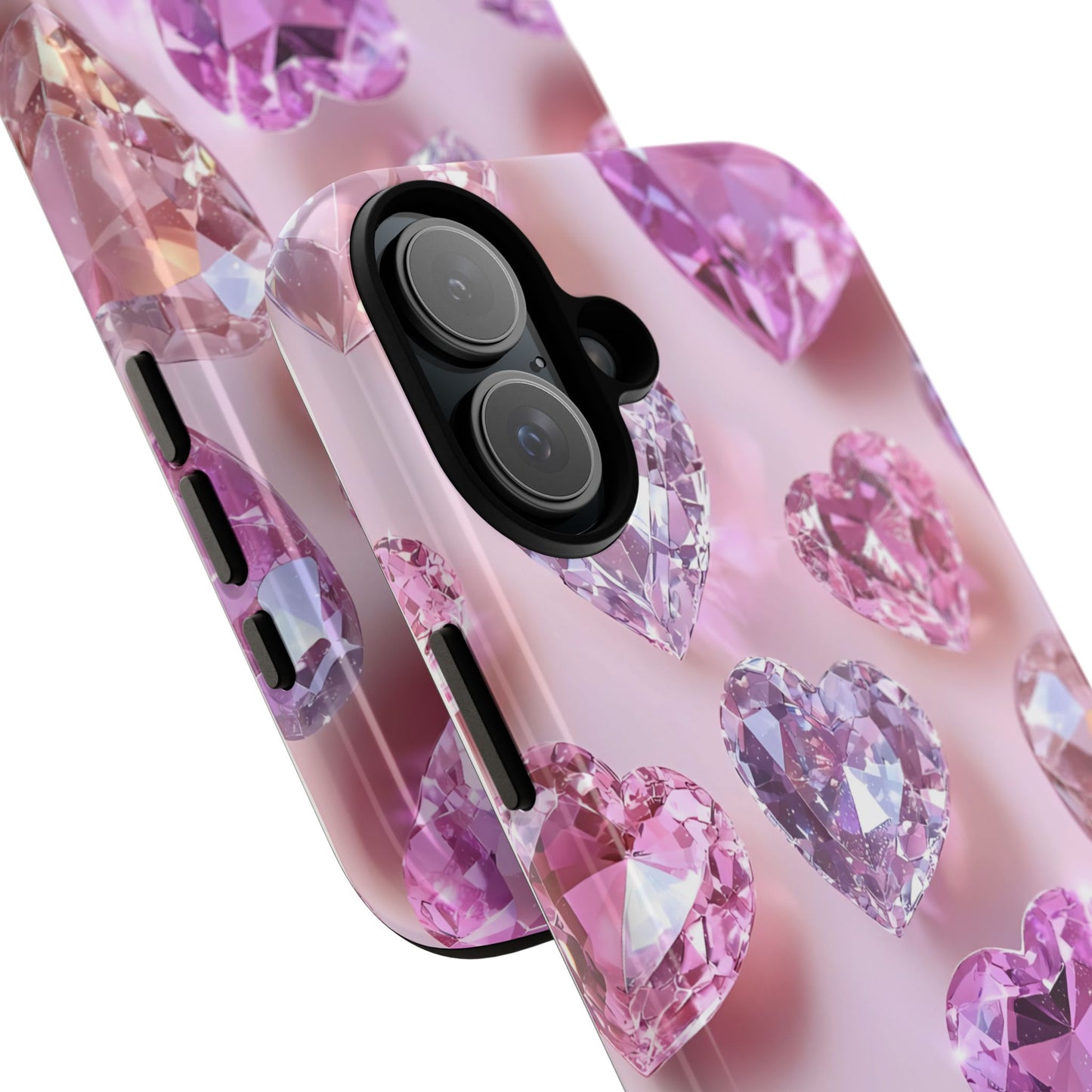 iPhone Case – Diamond Heart Design