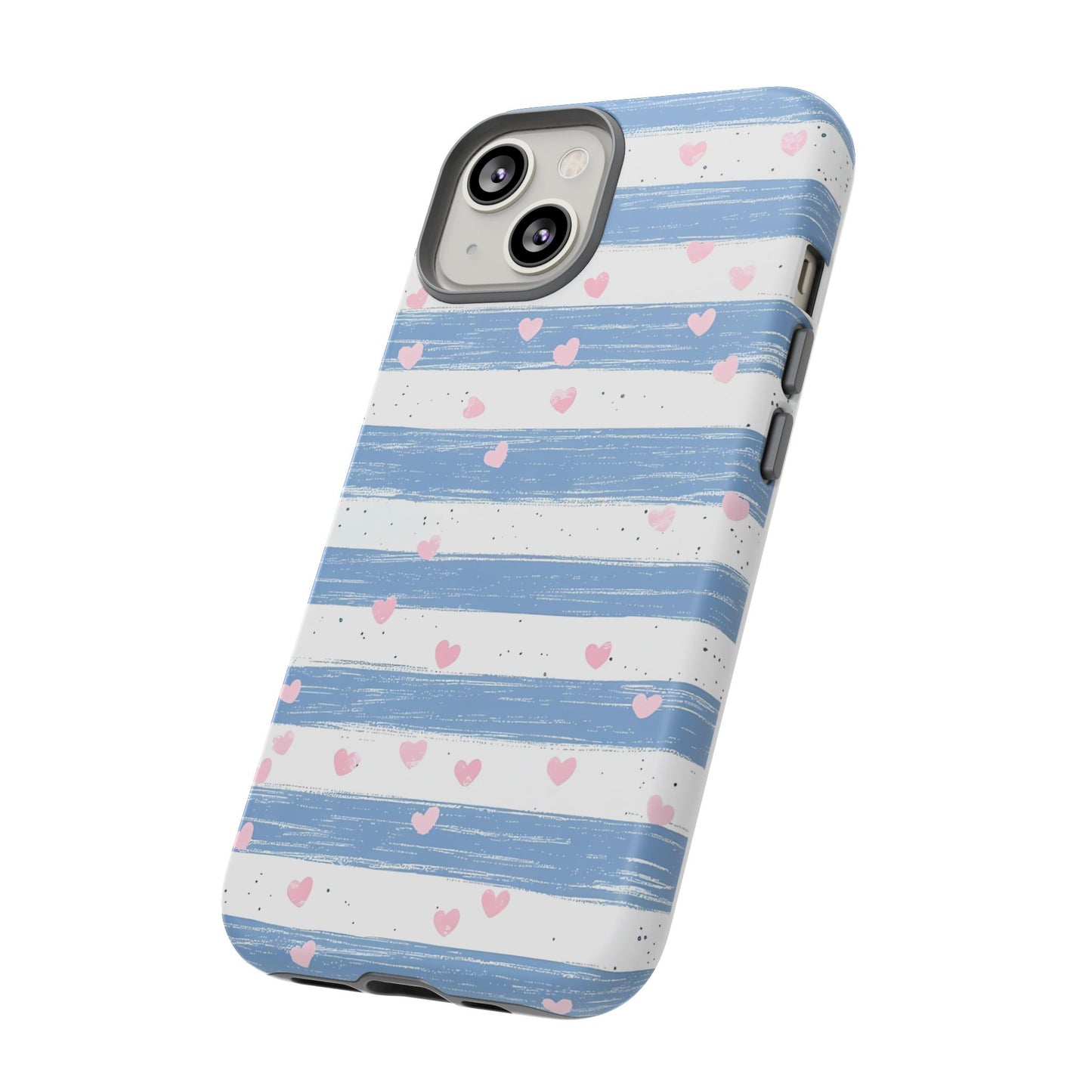 iPhone Case – Blue and White Pattern