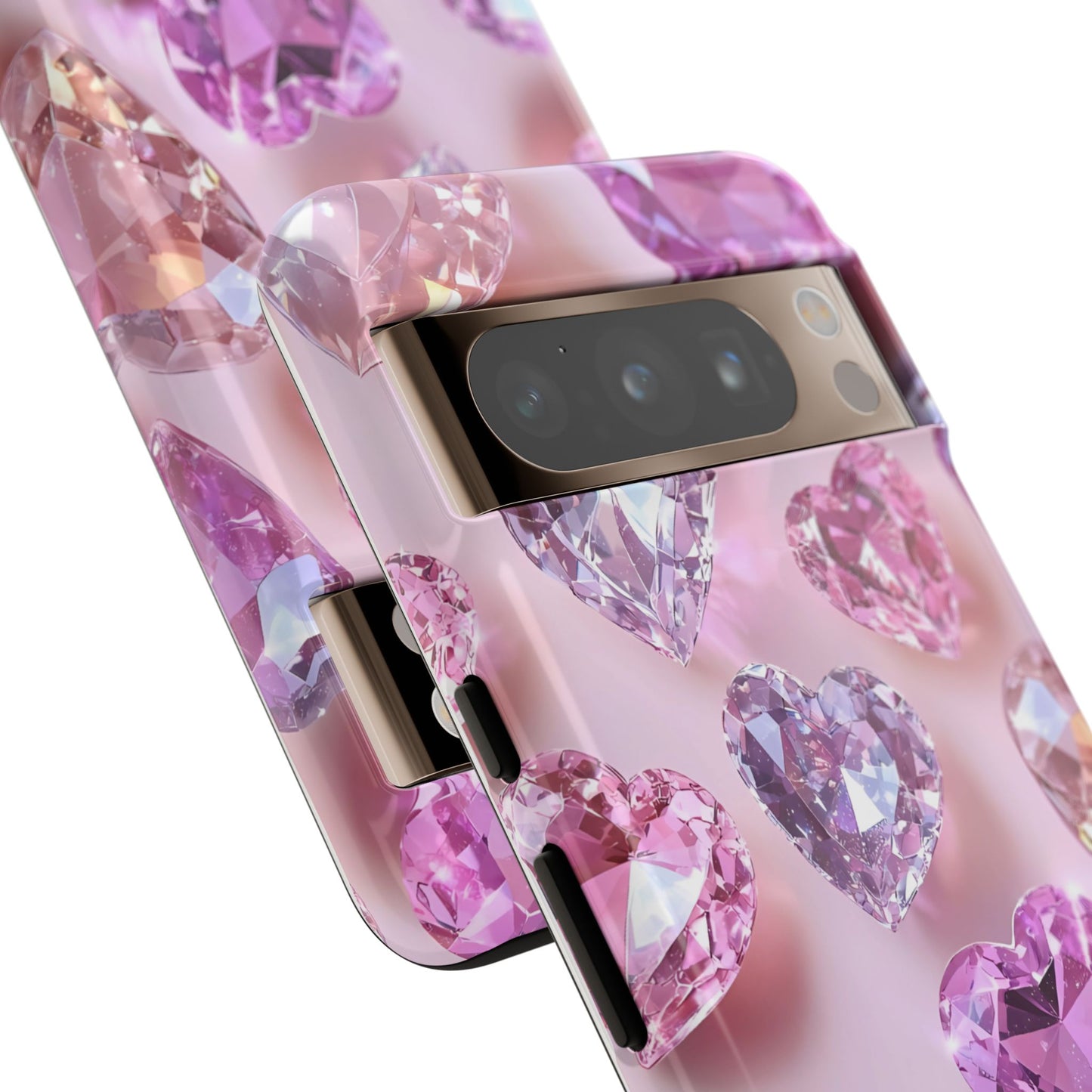 iPhone Case – Diamond Heart Design