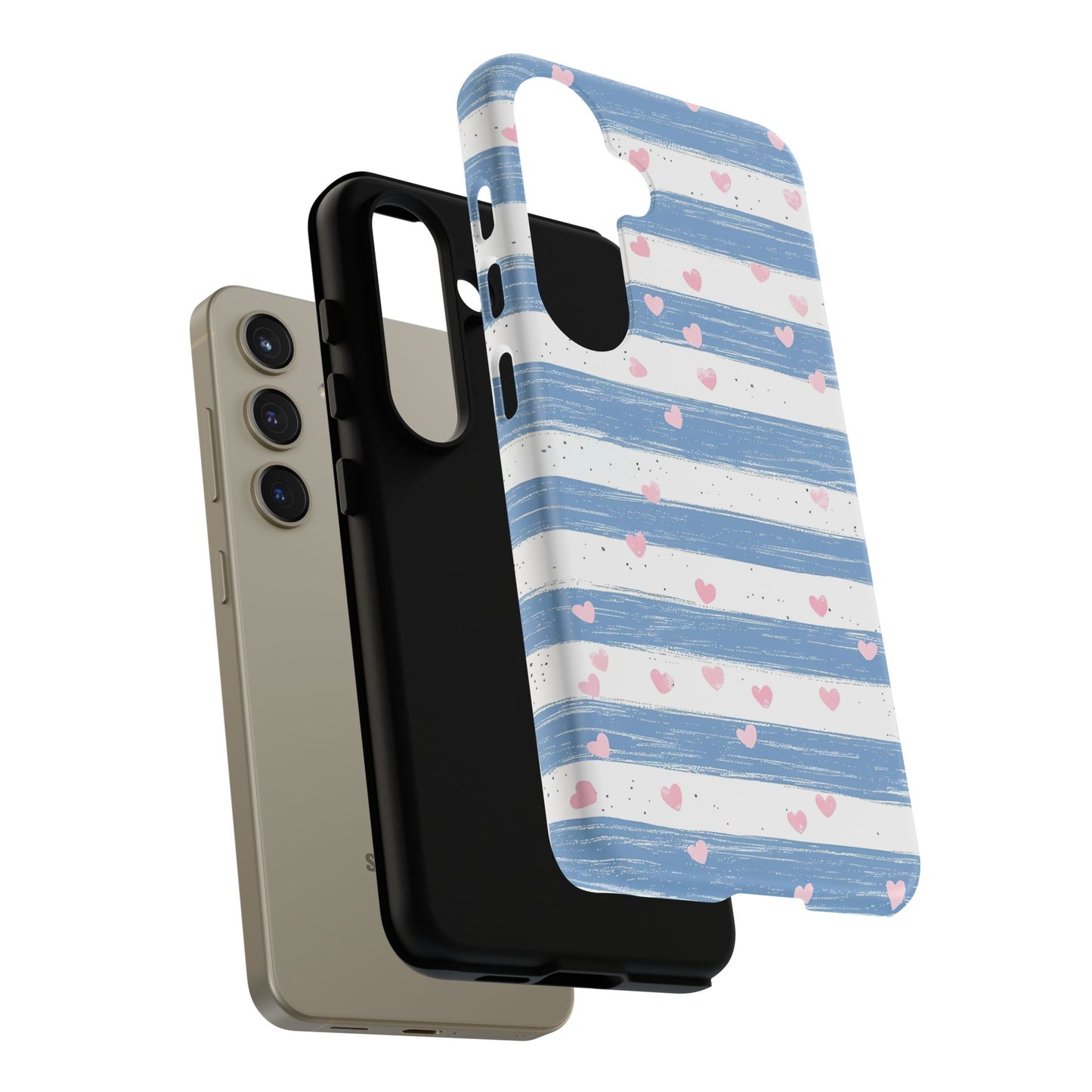 iPhone Case – Blue and White Pattern