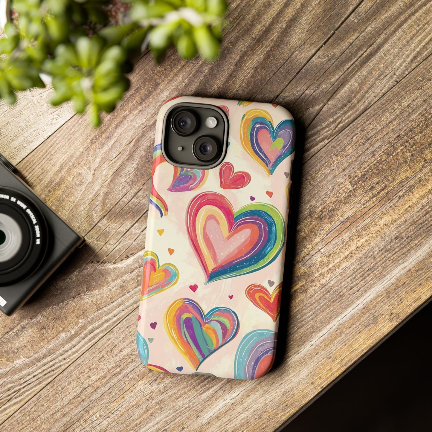 Cute iPhone Case – Colorful Heart