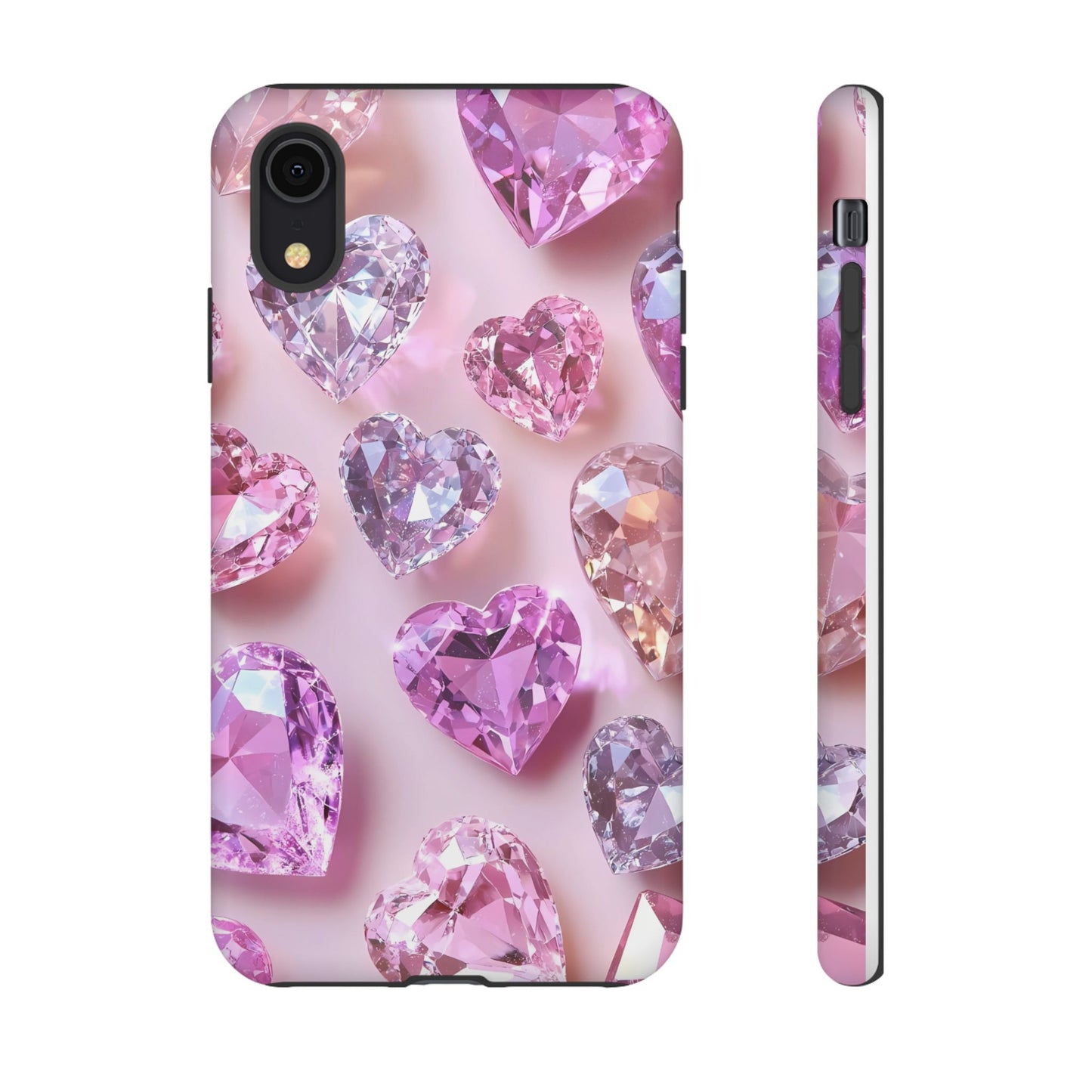 iPhone Case – Diamond Heart Design