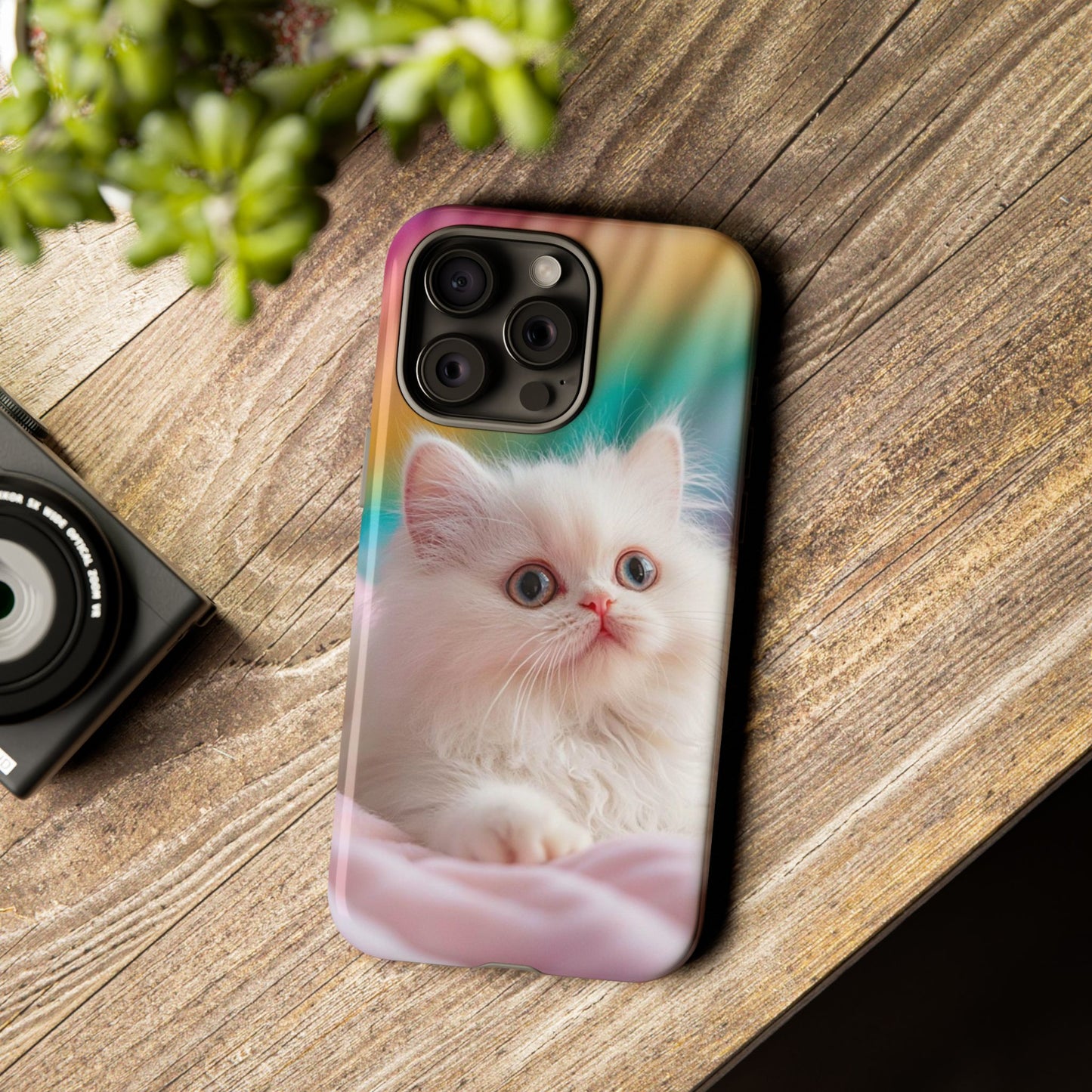 iPhone Case - Cute White Cat