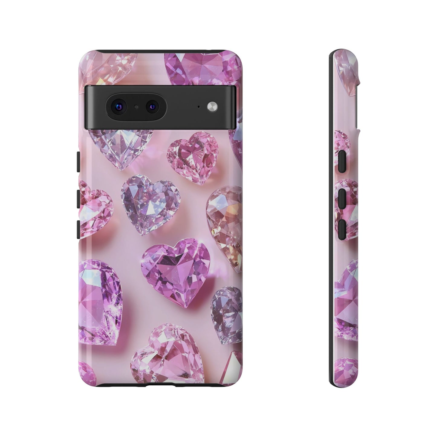 iPhone Case – Diamond Heart Design