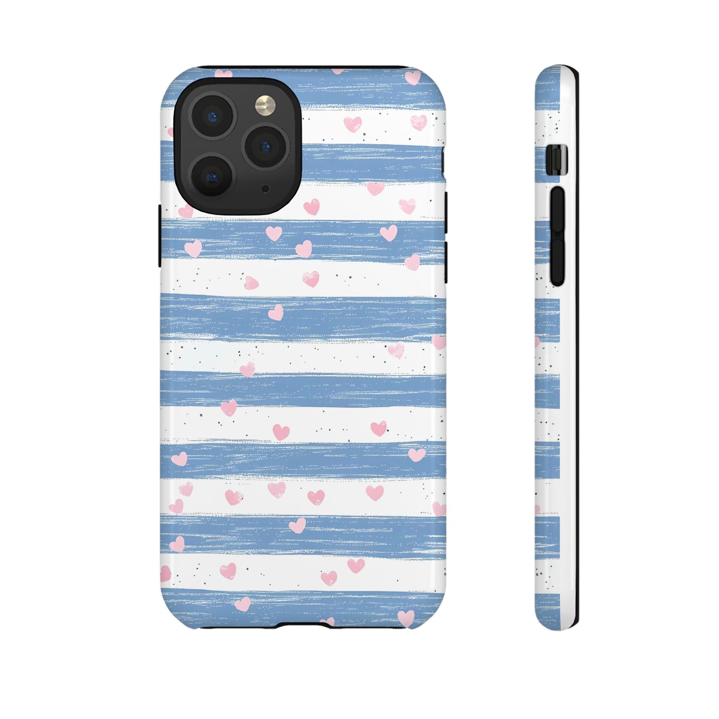 iPhone Case – Blue and White Pattern