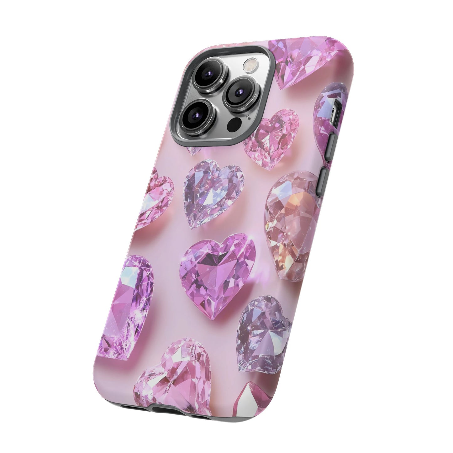 iPhone Case – Diamond Heart Design