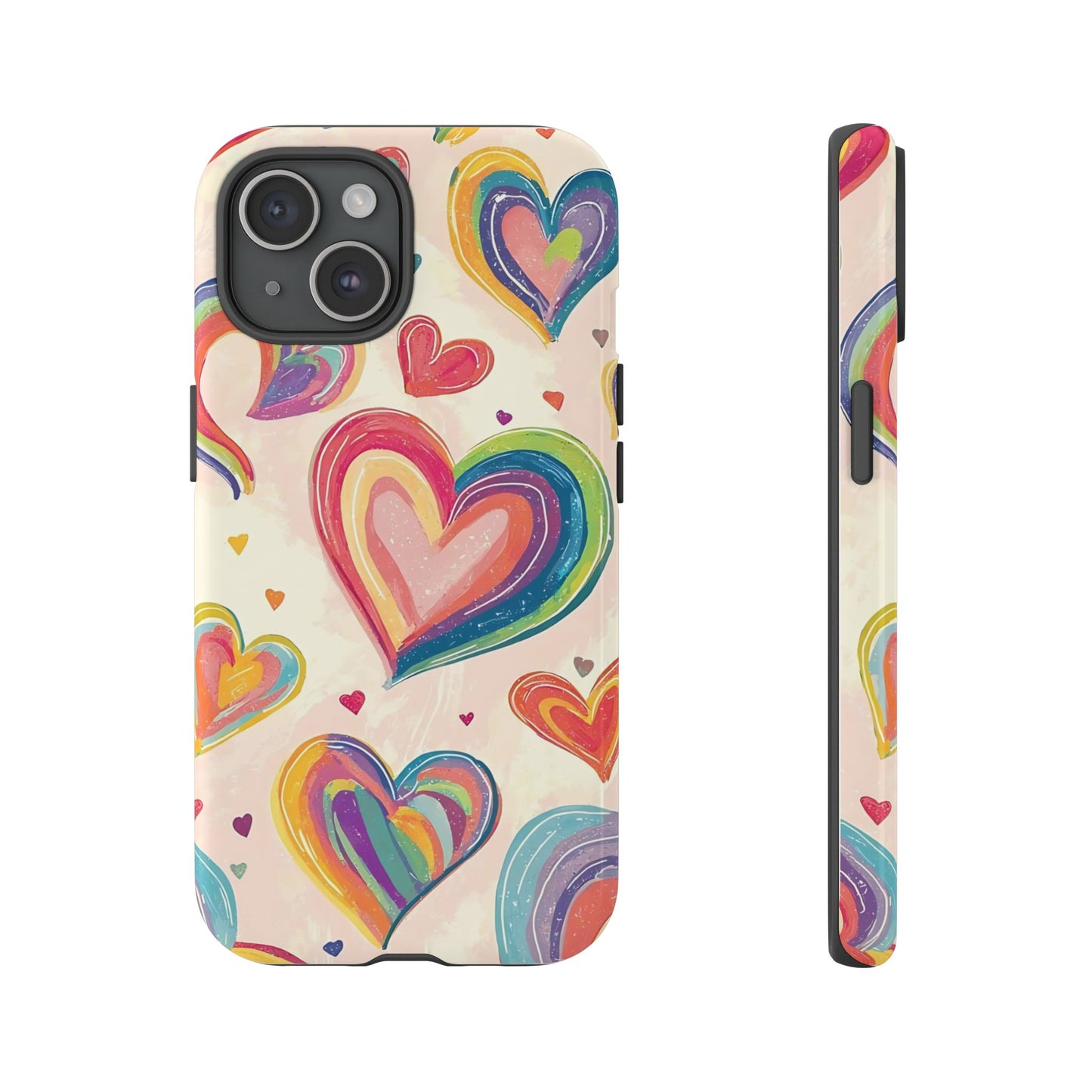 Cute iPhone Case – Colorful Heart