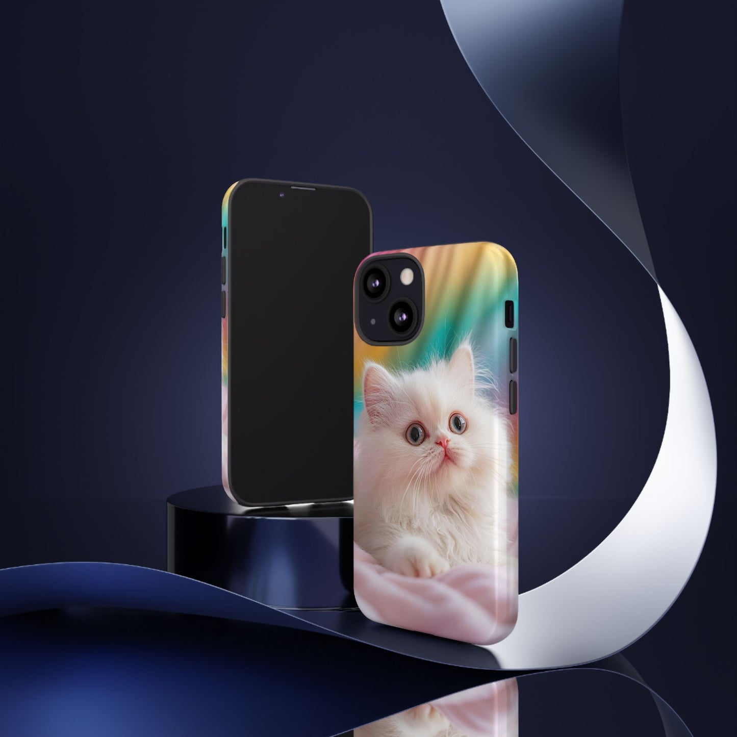 iPhone Case - Cute White Cat