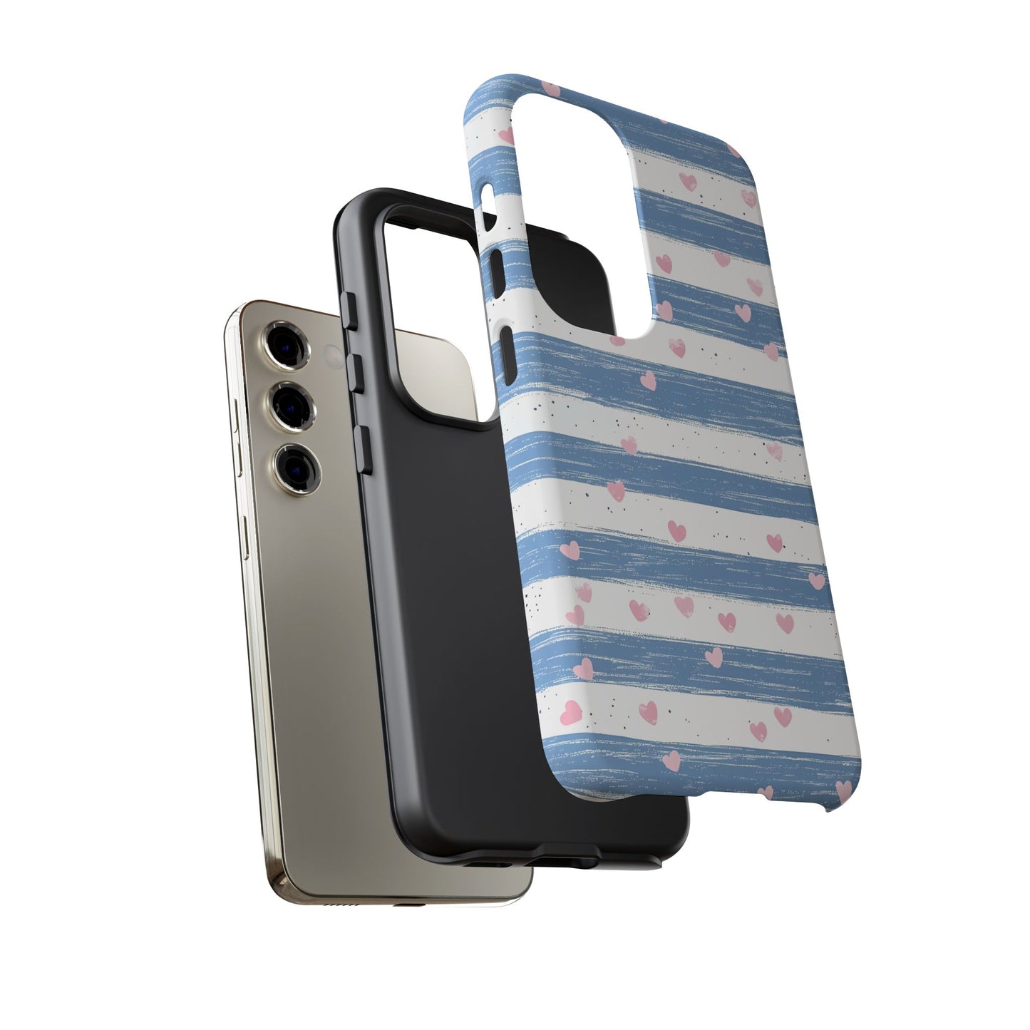 iPhone Case – Blue and White Pattern