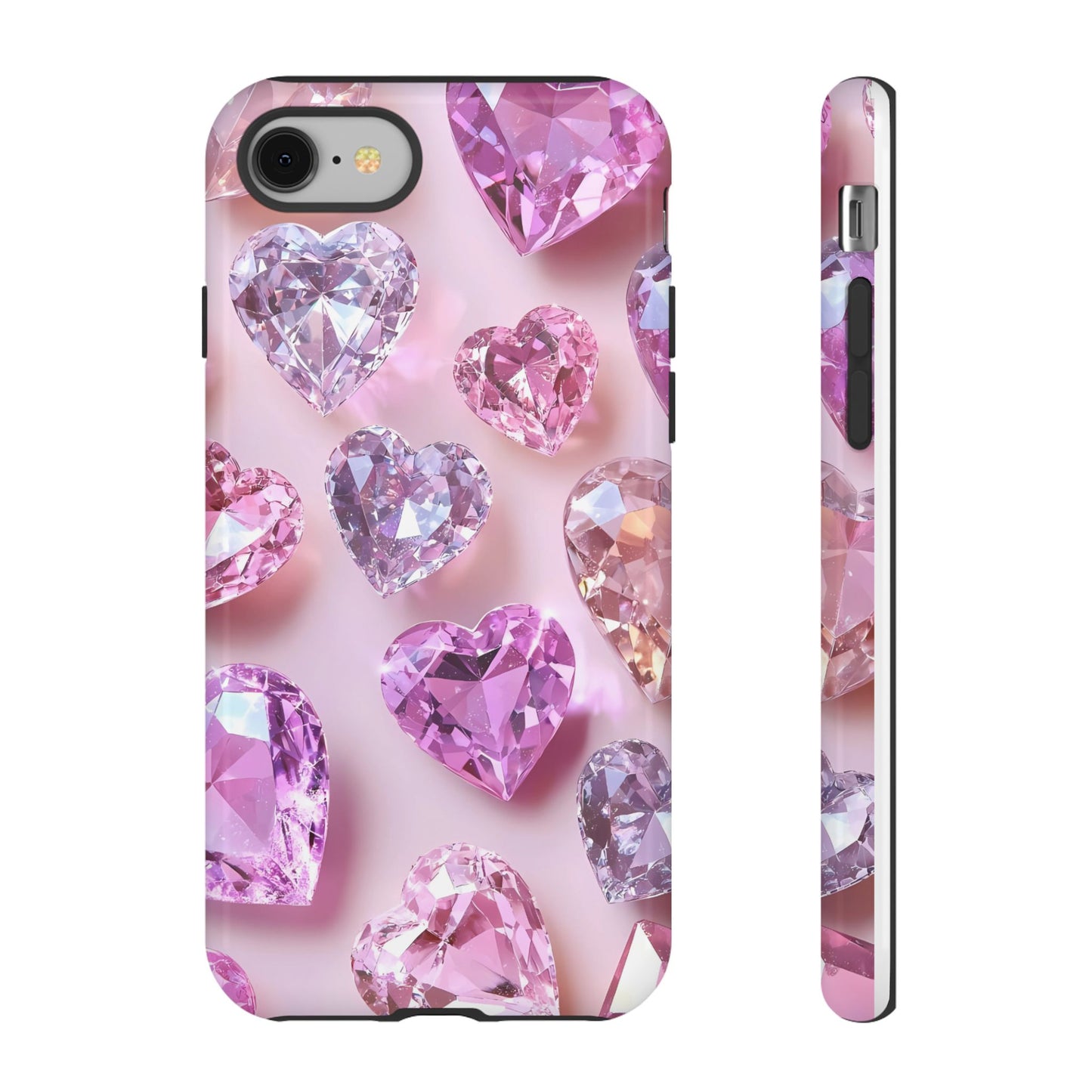 iPhone Case – Diamond Heart Design