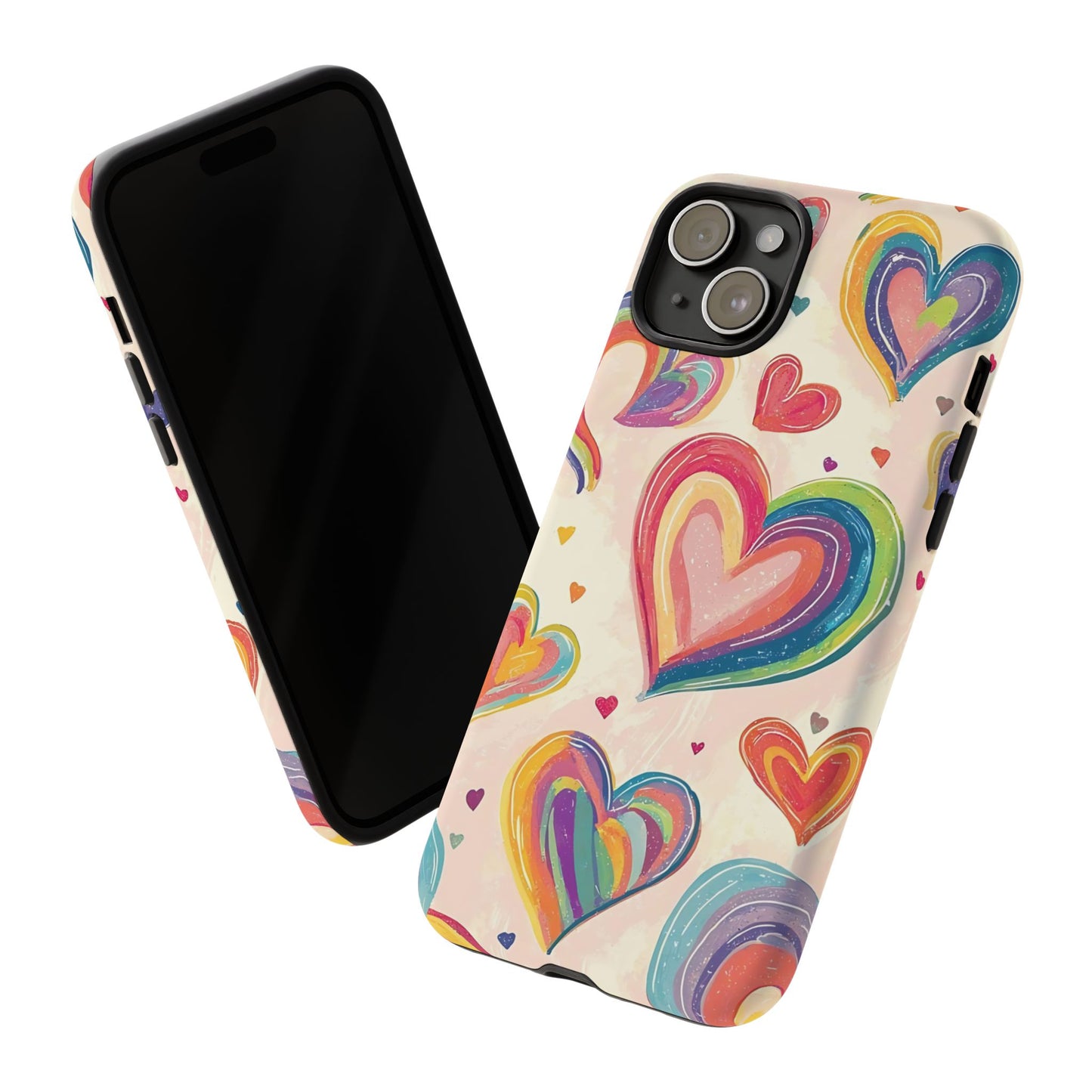 Cute iPhone Case – Colorful Heart