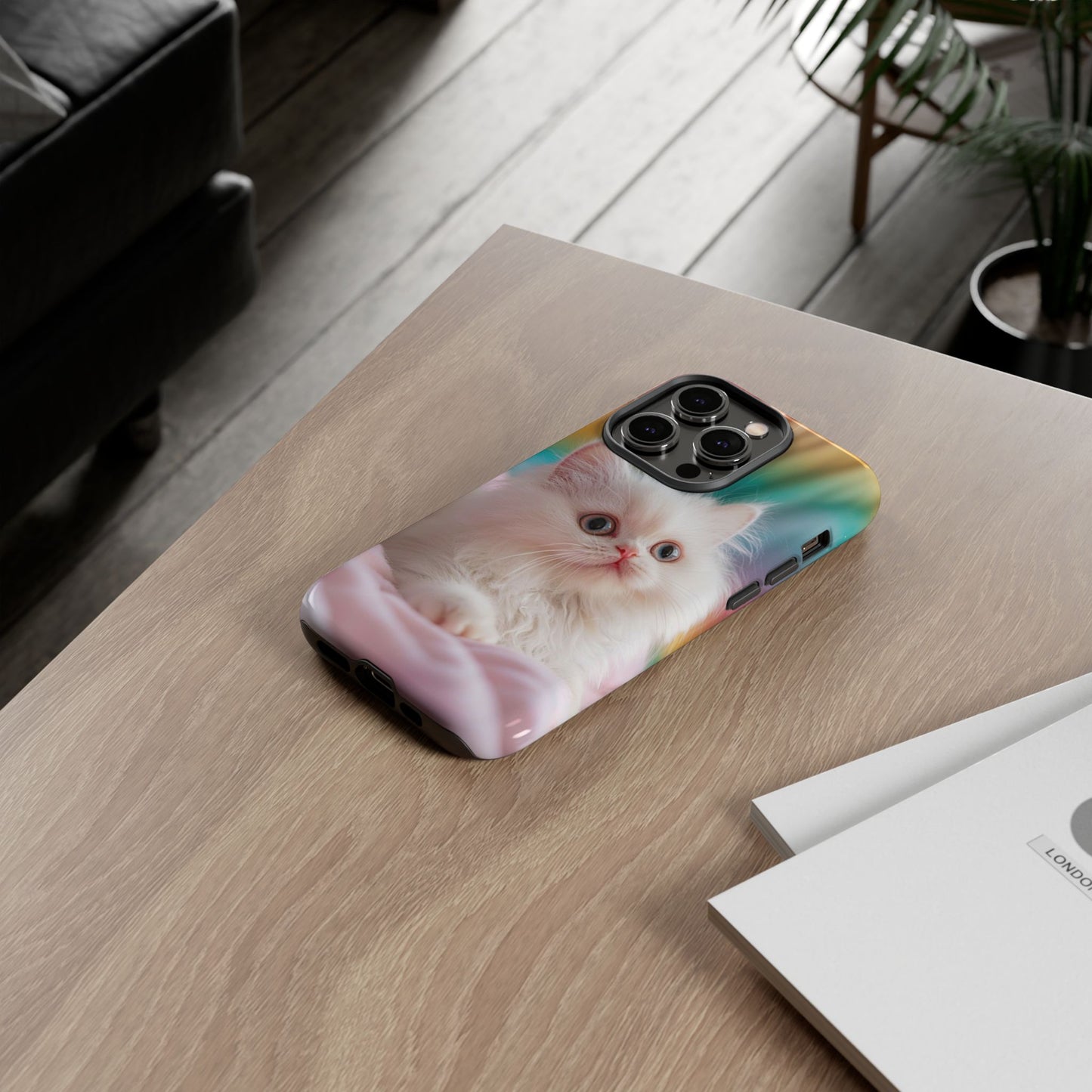 iPhone Case - Cute White Cat