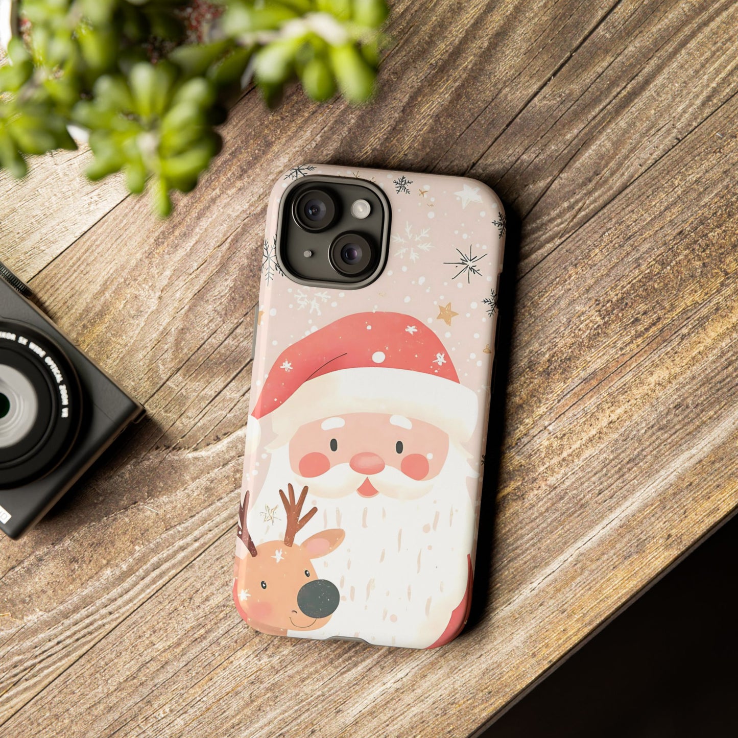 Cute iPhone Case – Santa Claus Pattern