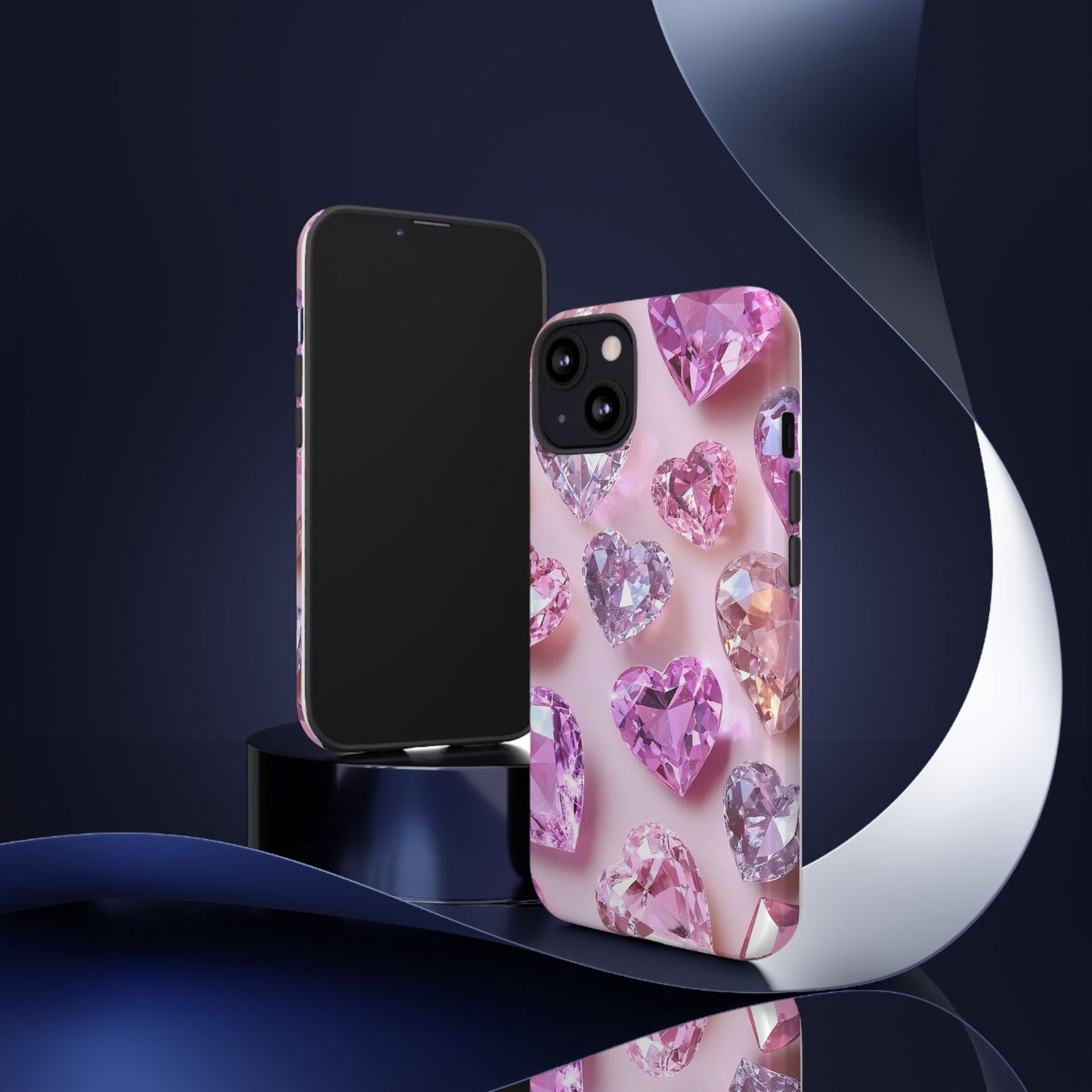 iPhone Case – Diamond Heart Design