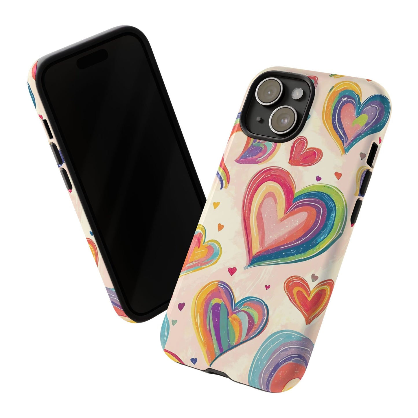 Cute iPhone Case – Colorful Heart