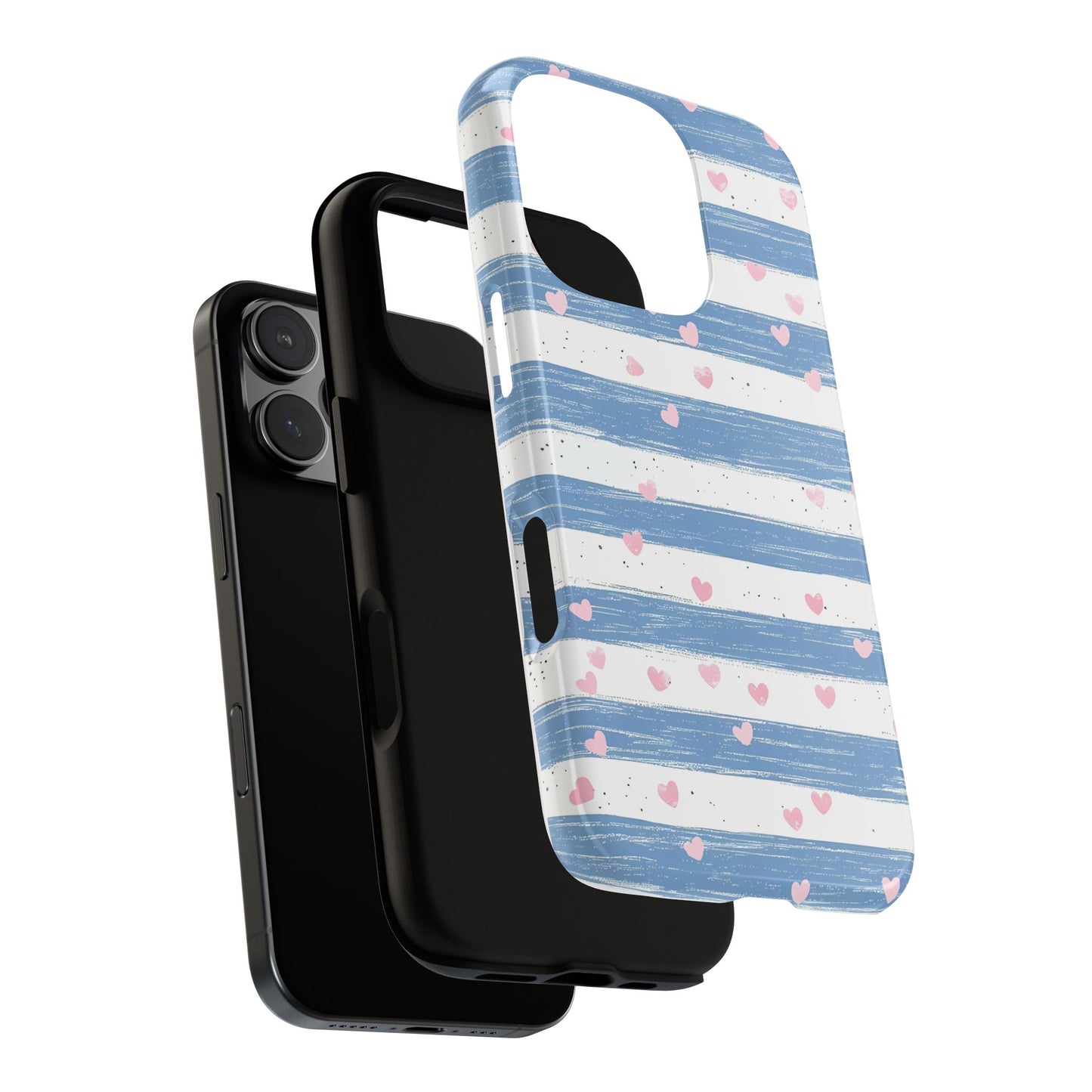 iPhone Case – Blue and White Pattern