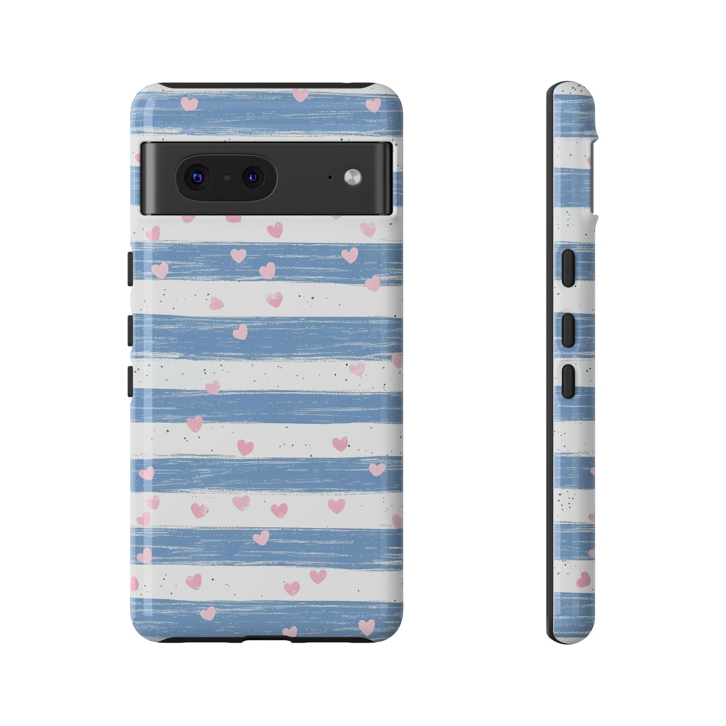 iPhone Case – Blue and White Pattern