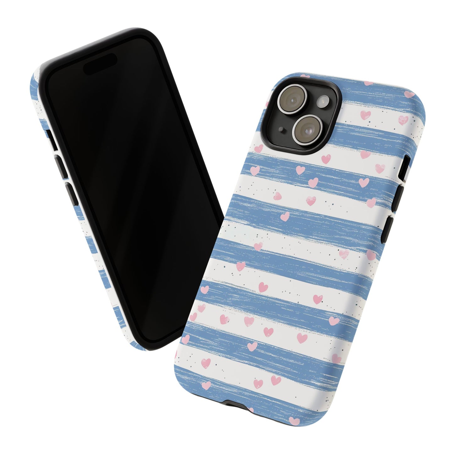 iPhone Case – Blue and White Pattern