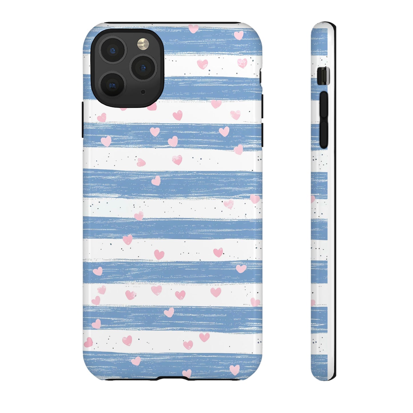 iPhone Case – Blue and White Pattern