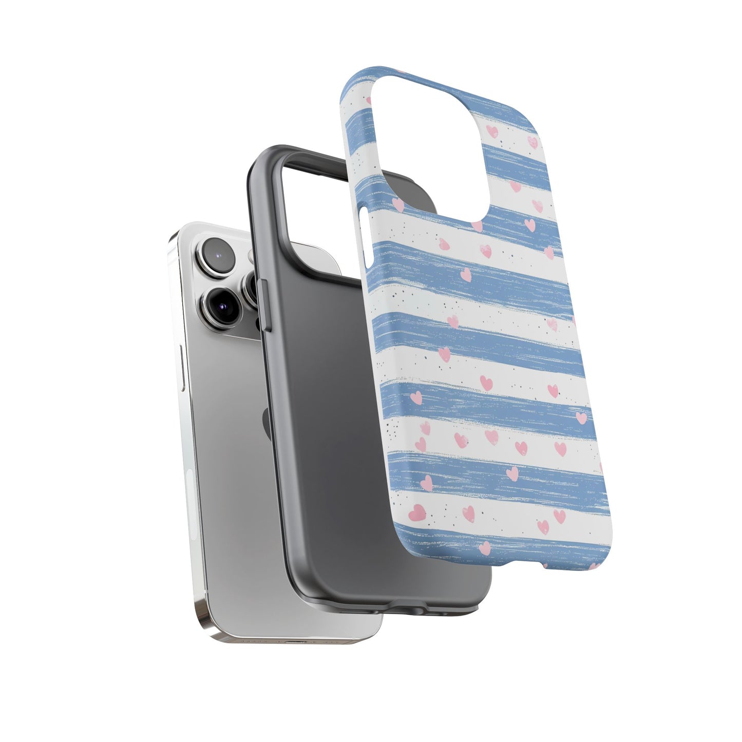 iPhone Case – Blue and White Pattern