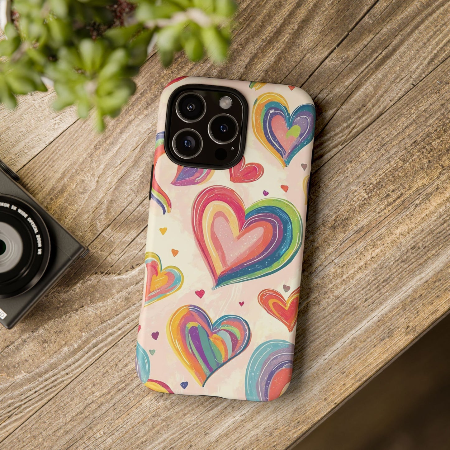 Cute iPhone Case – Colorful Heart