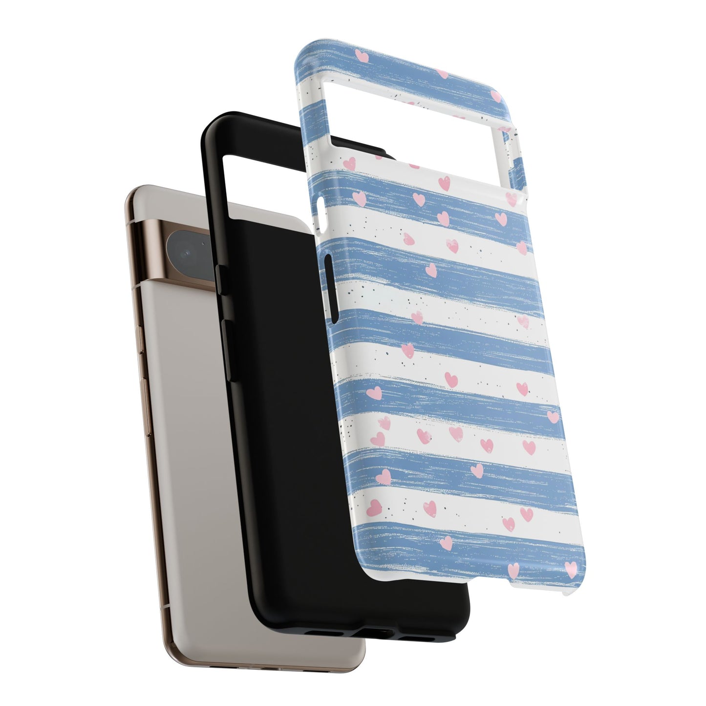 iPhone Case – Blue and White Pattern