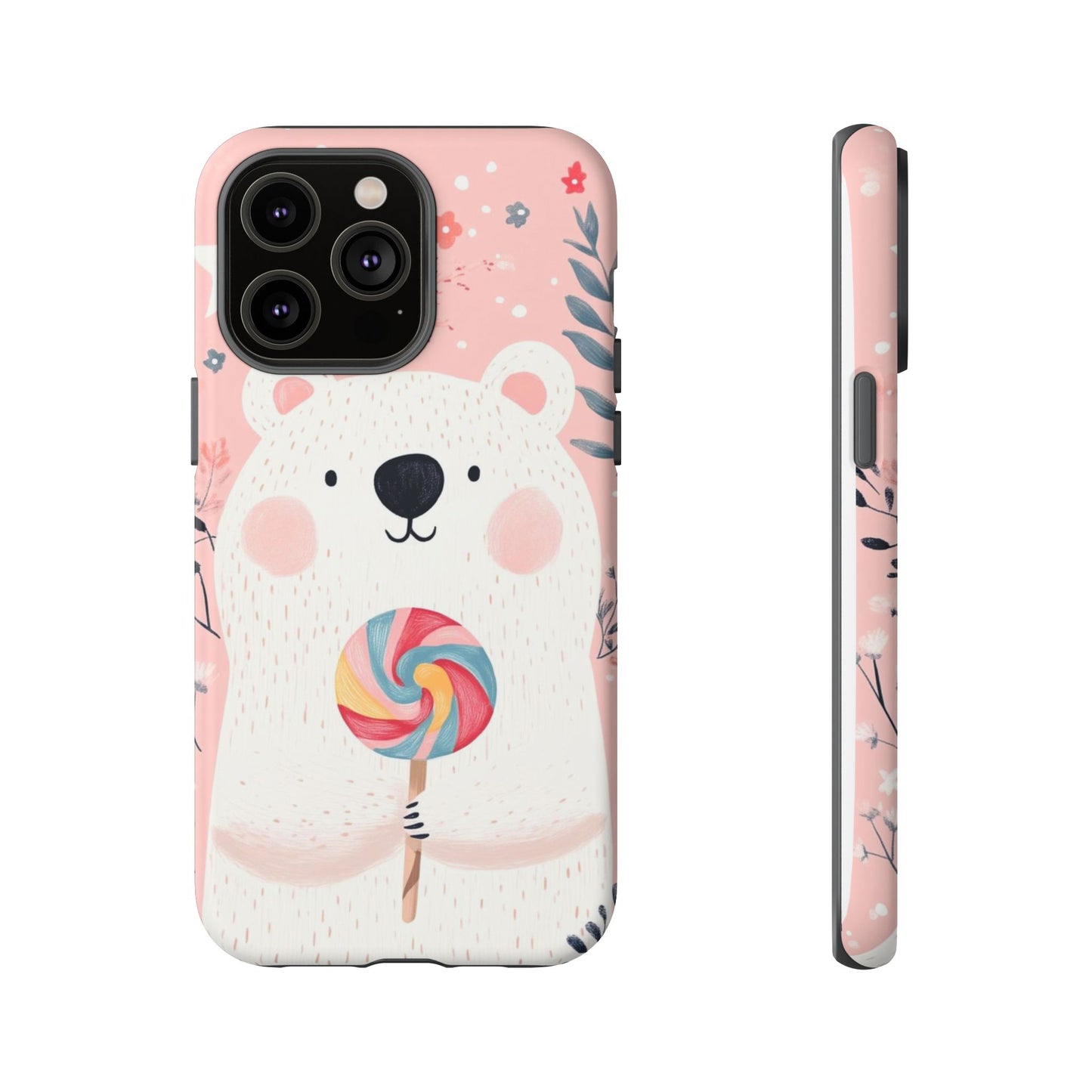 iPhone Case -White Bear