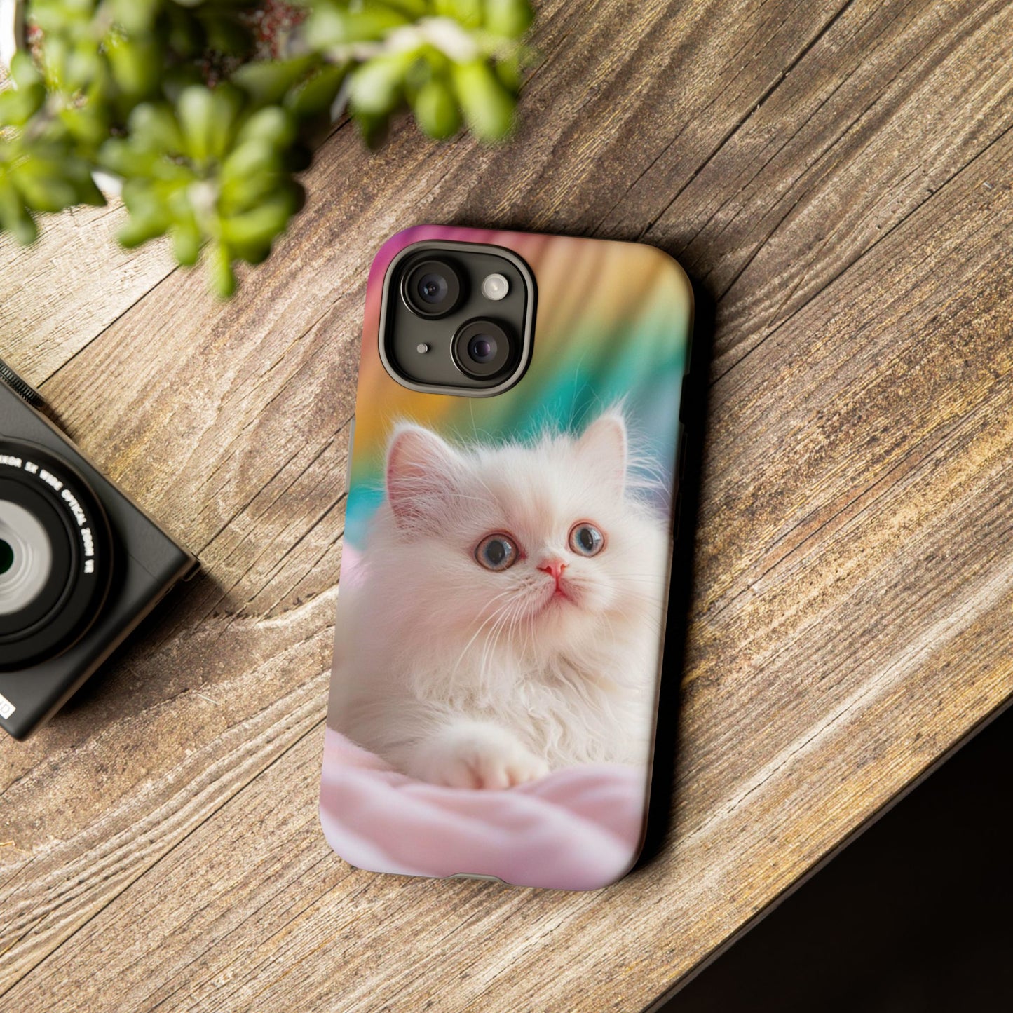 iPhone Case - Cute White Cat