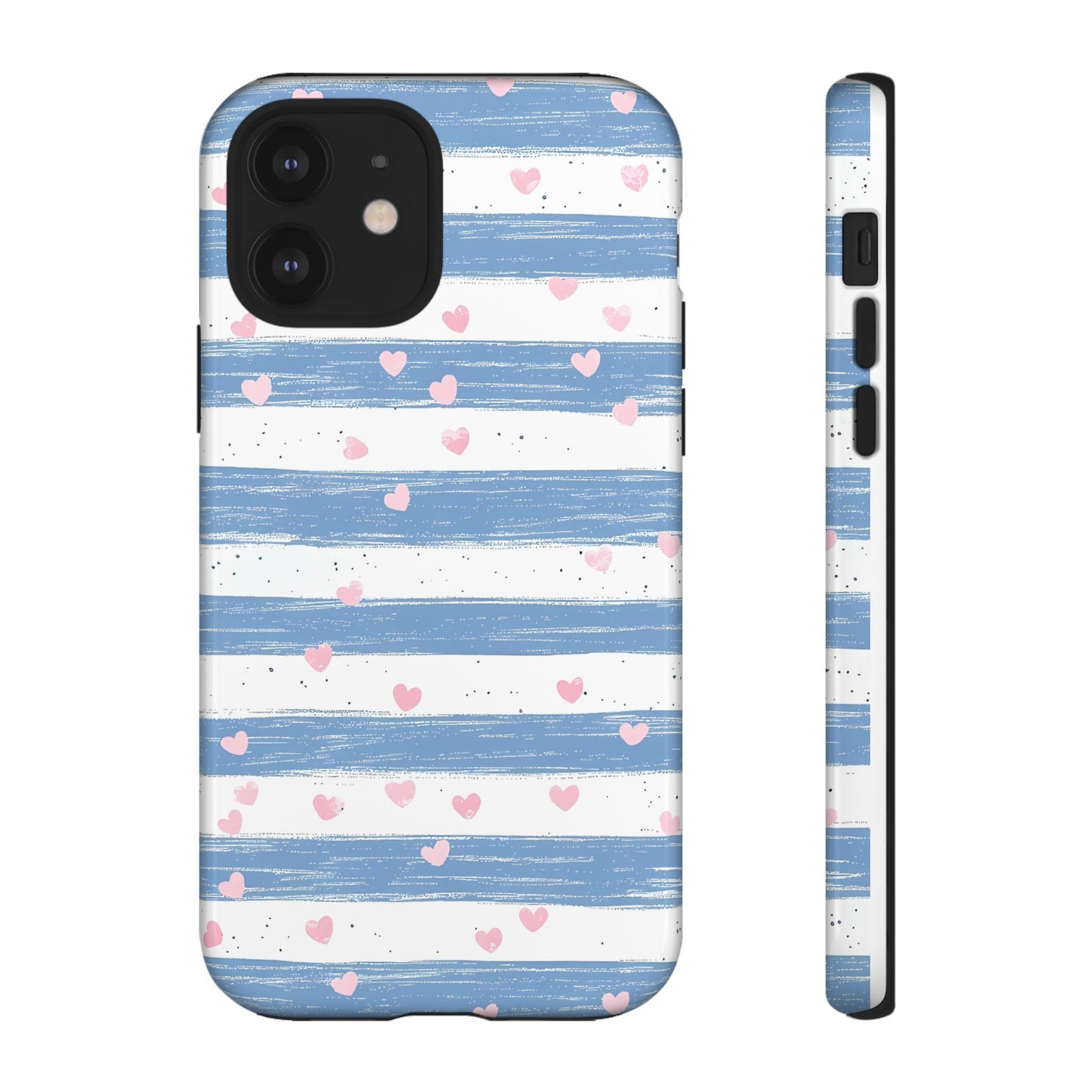 iPhone Case – Blue and White Pattern