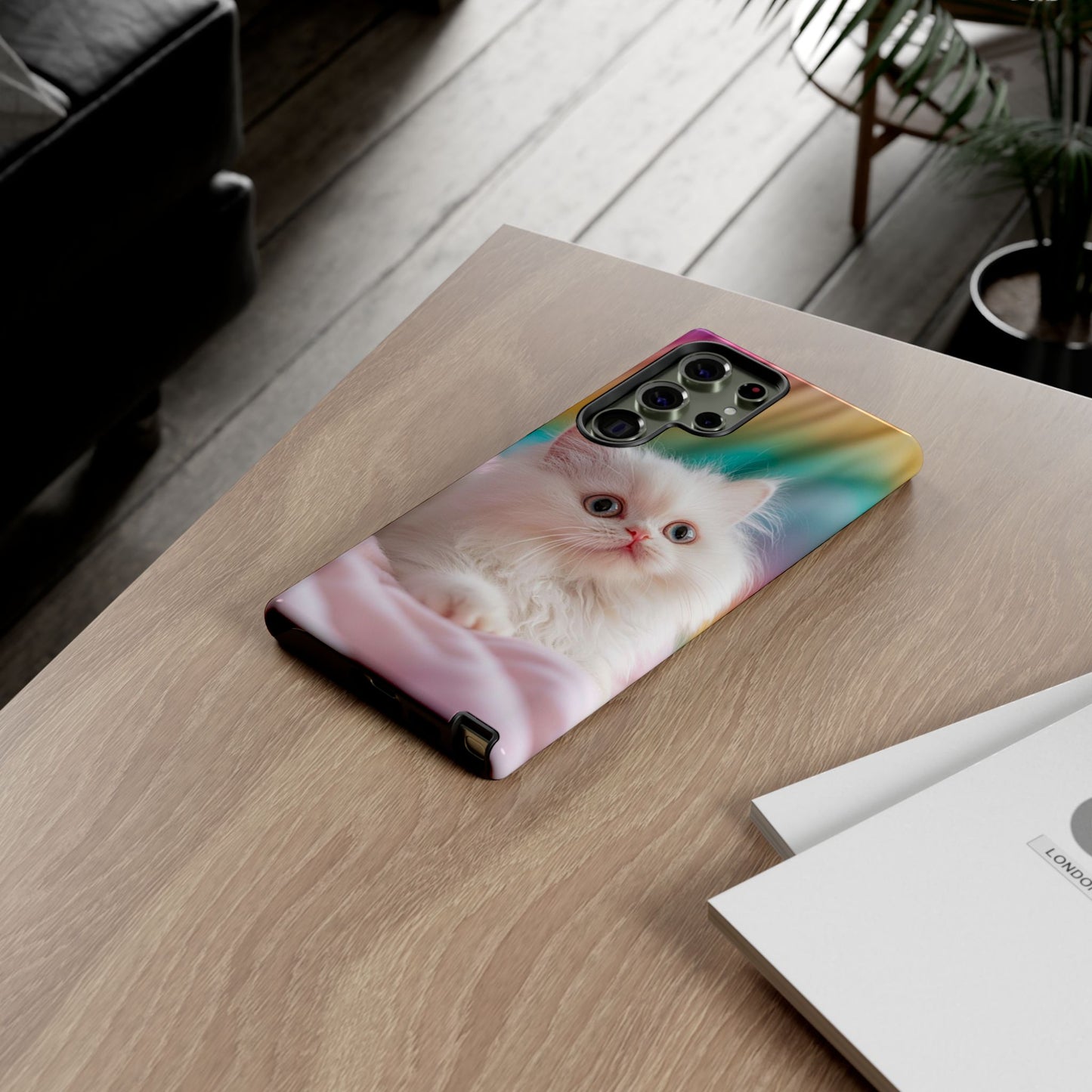 iPhone Case - Cute White Cat