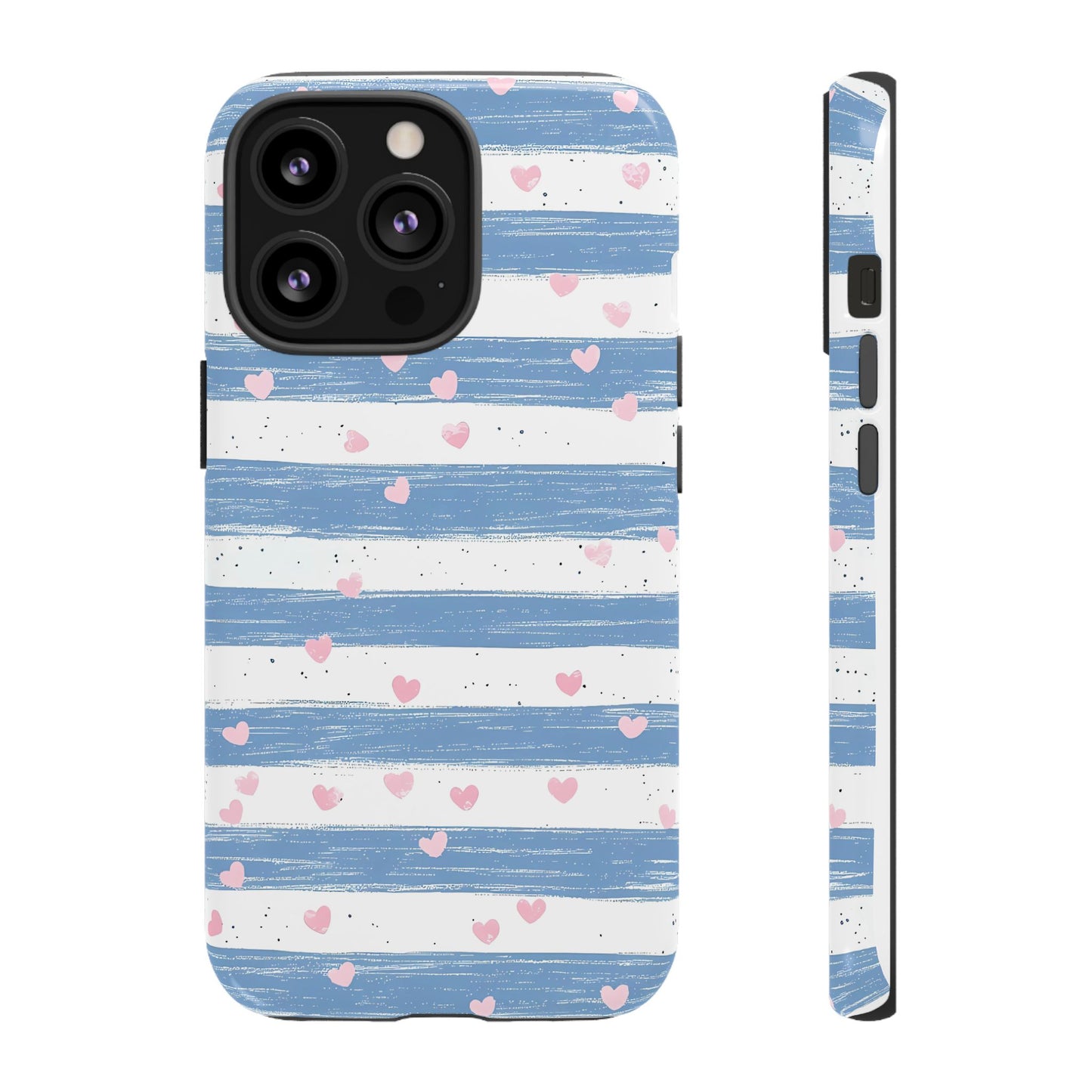 iPhone Case – Blue and White Pattern