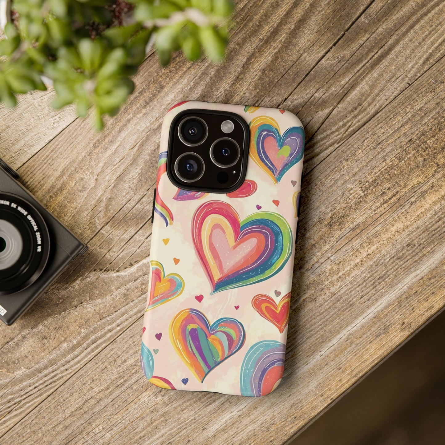 Cute iPhone Case – Colorful Heart