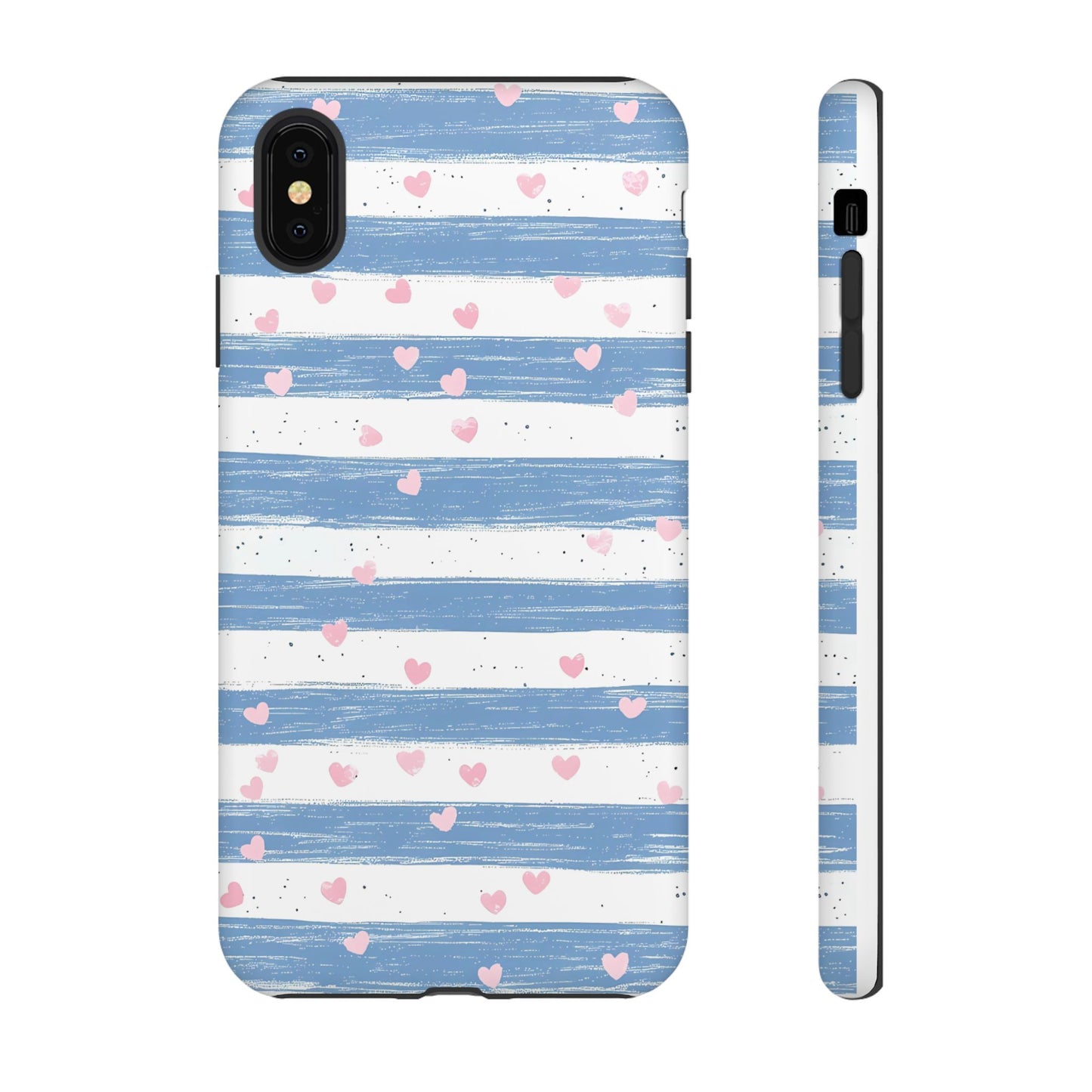 iPhone Case – Blue and White Pattern