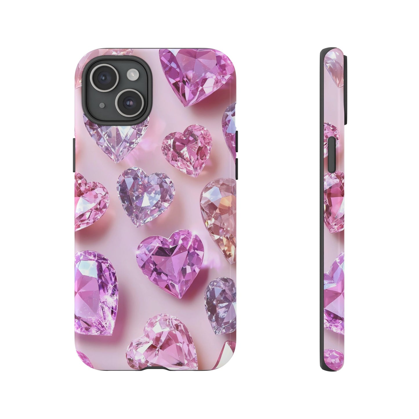 iPhone Case – Diamond Heart Design