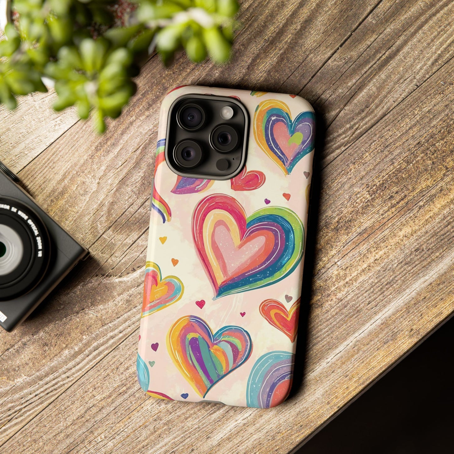 Cute iPhone Case – Colorful Heart