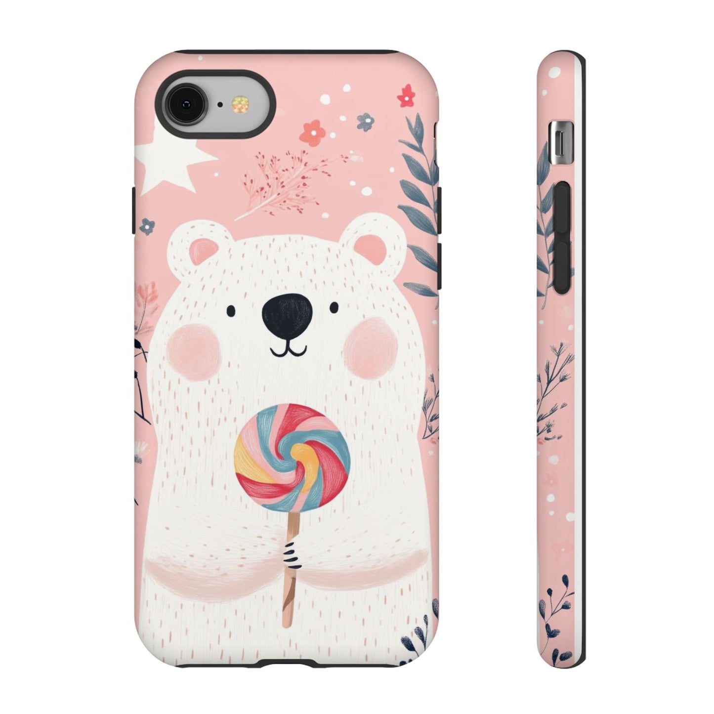 iPhone Case -White Bear