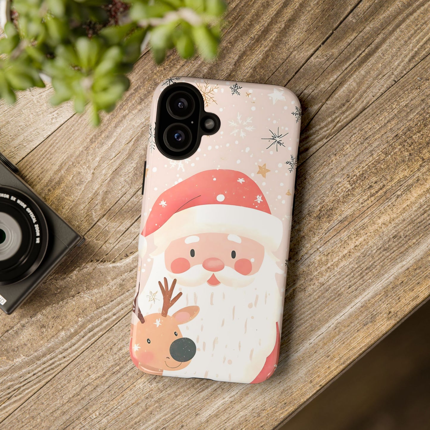 Cute iPhone Case – Santa Claus Pattern