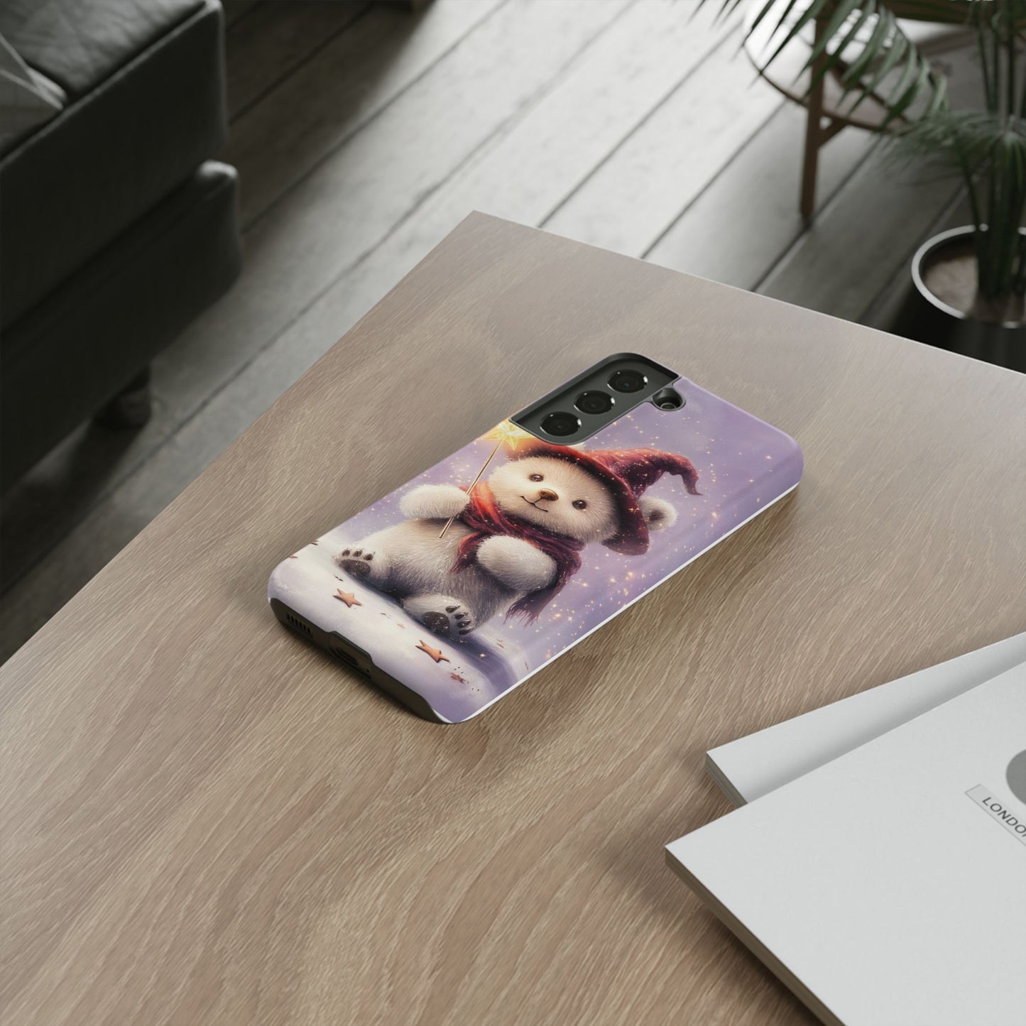 iPhone Case -Purple and ฺBear