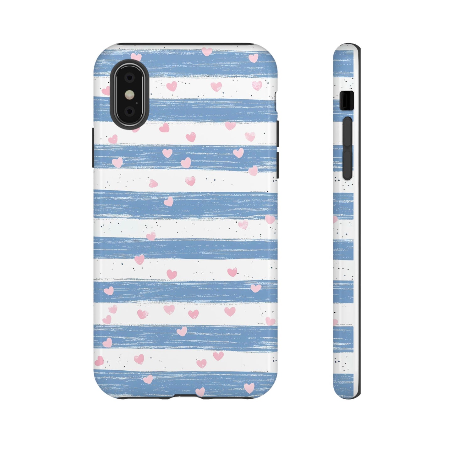 iPhone Case – Blue and White Pattern