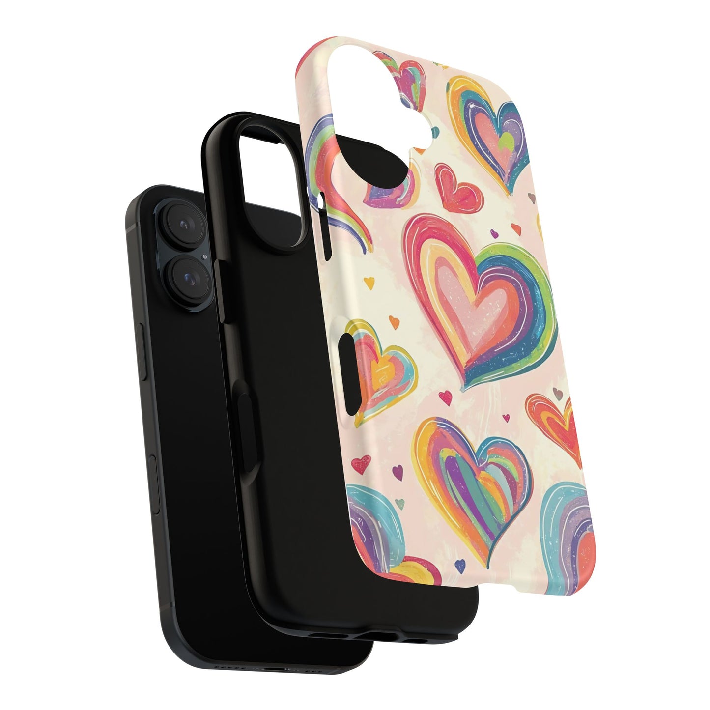 Cute iPhone Case – Colorful Heart