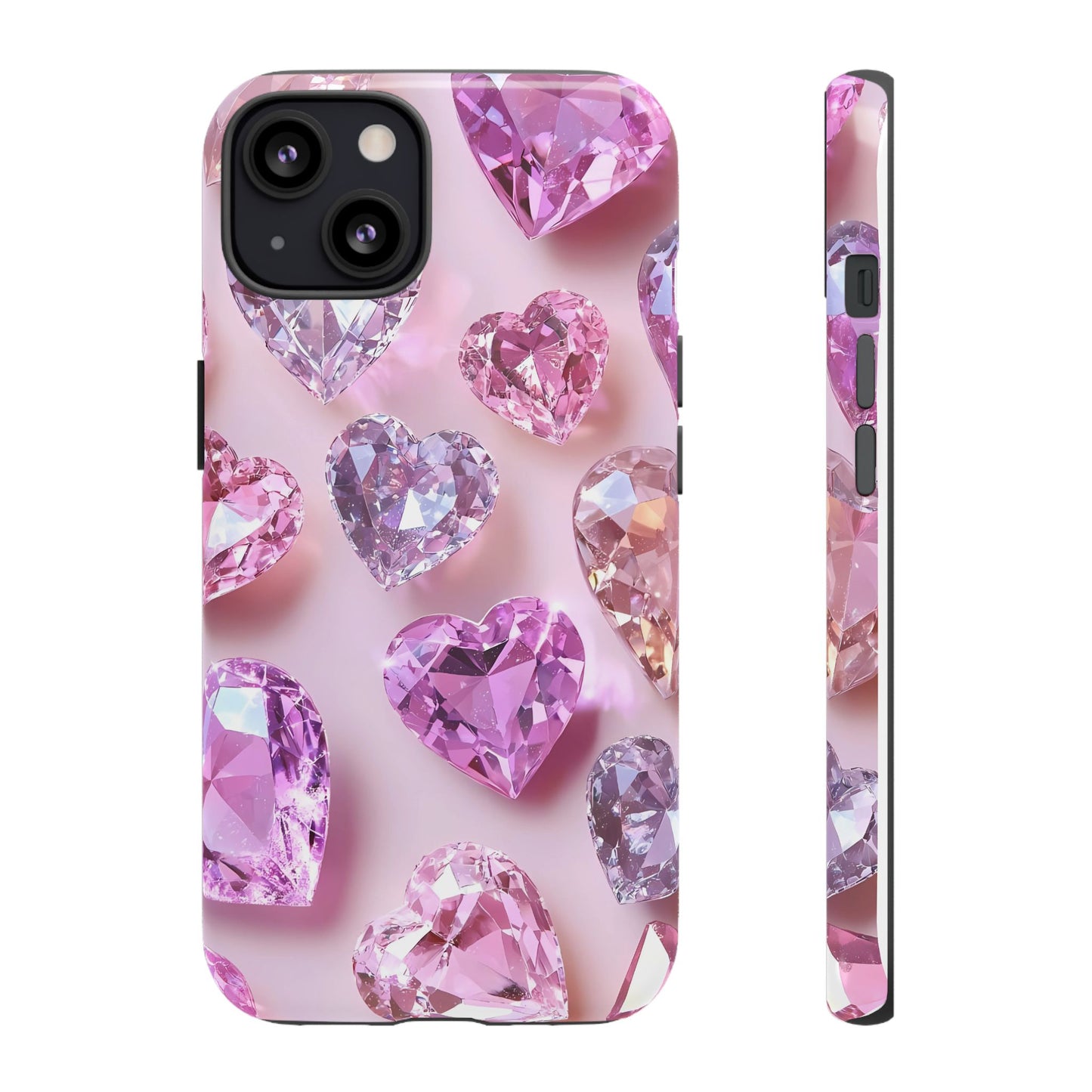 iPhone Case – Diamond Heart Design