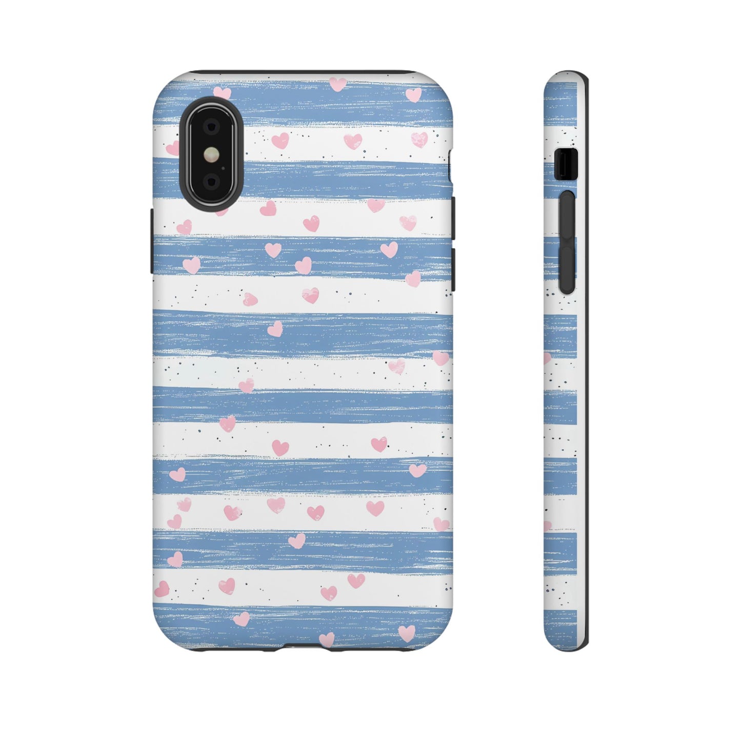 iPhone Case – Blue and White Pattern